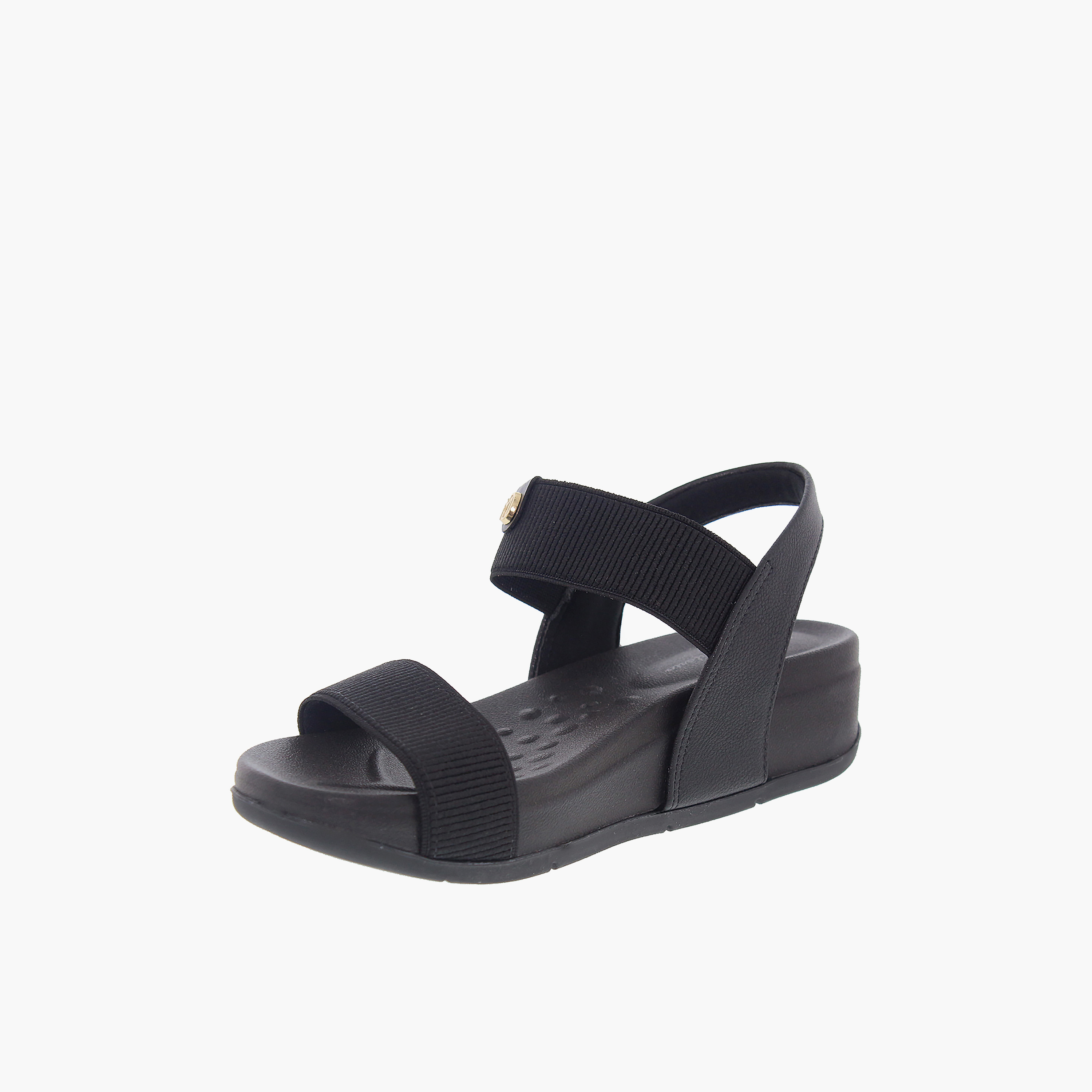 مودير - صندل Bridget1 للنساء مطاطي ذو نعل سميك | 7207-105-23124-15745-women-shoes-sandals-flats-image-2