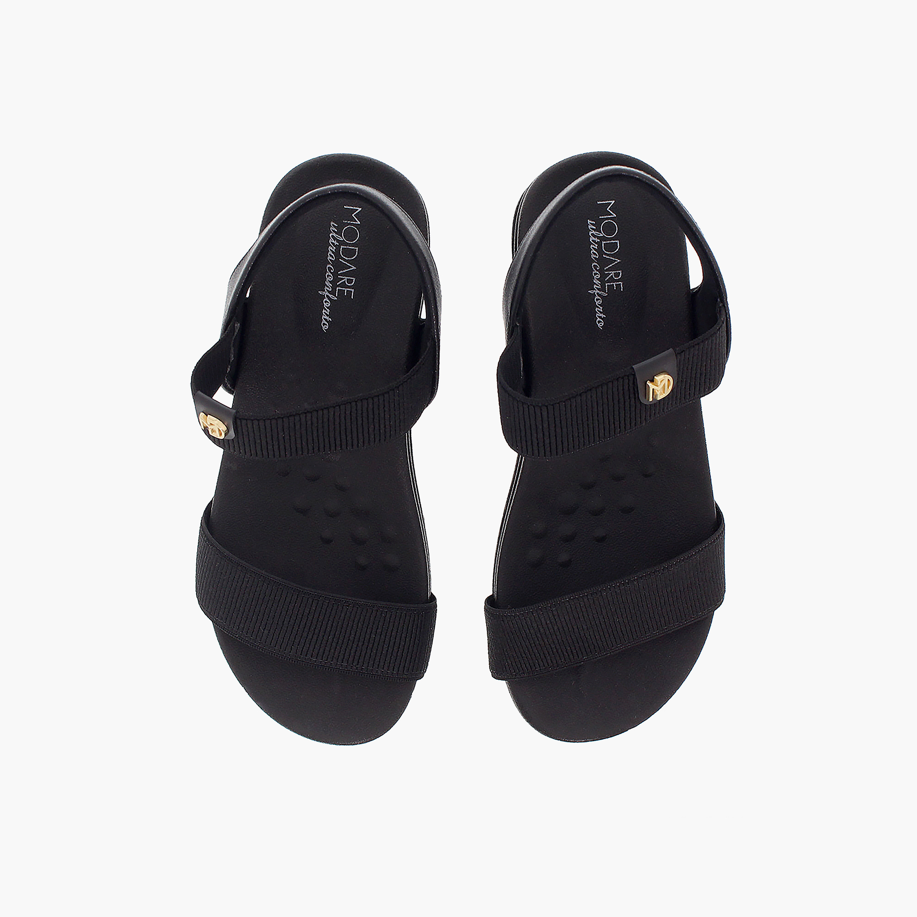 مودير - صندل Bridget1 للنساء مطاطي ذو نعل سميك | 7207-105-23124-15745-women-shoes-sandals-flats-image-5