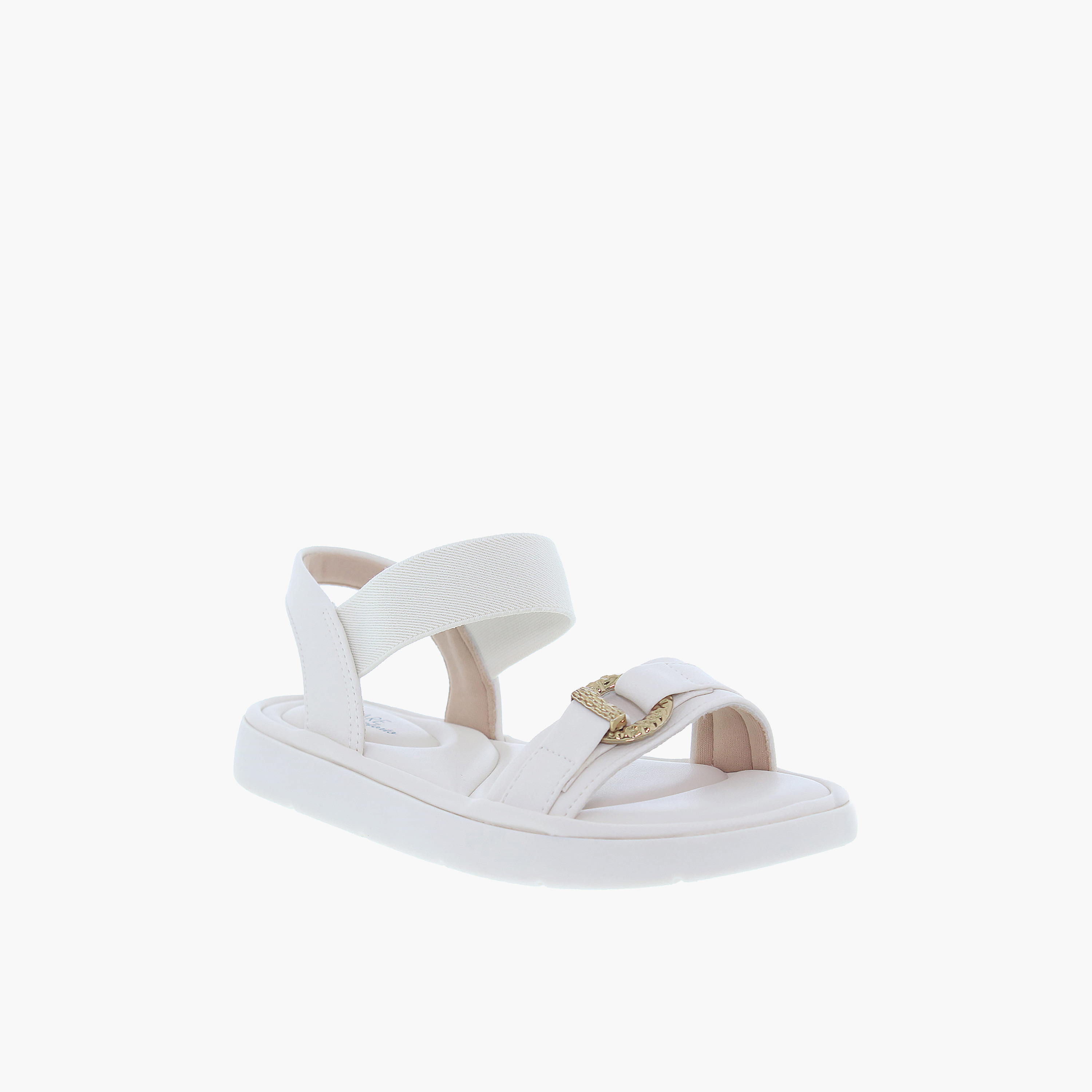 مودير - صندل كارلا1 للنساء ذو حزام مسطح مطاطي | 7208-106-22454-35312-women-shoes-sandals-flats-image-1
