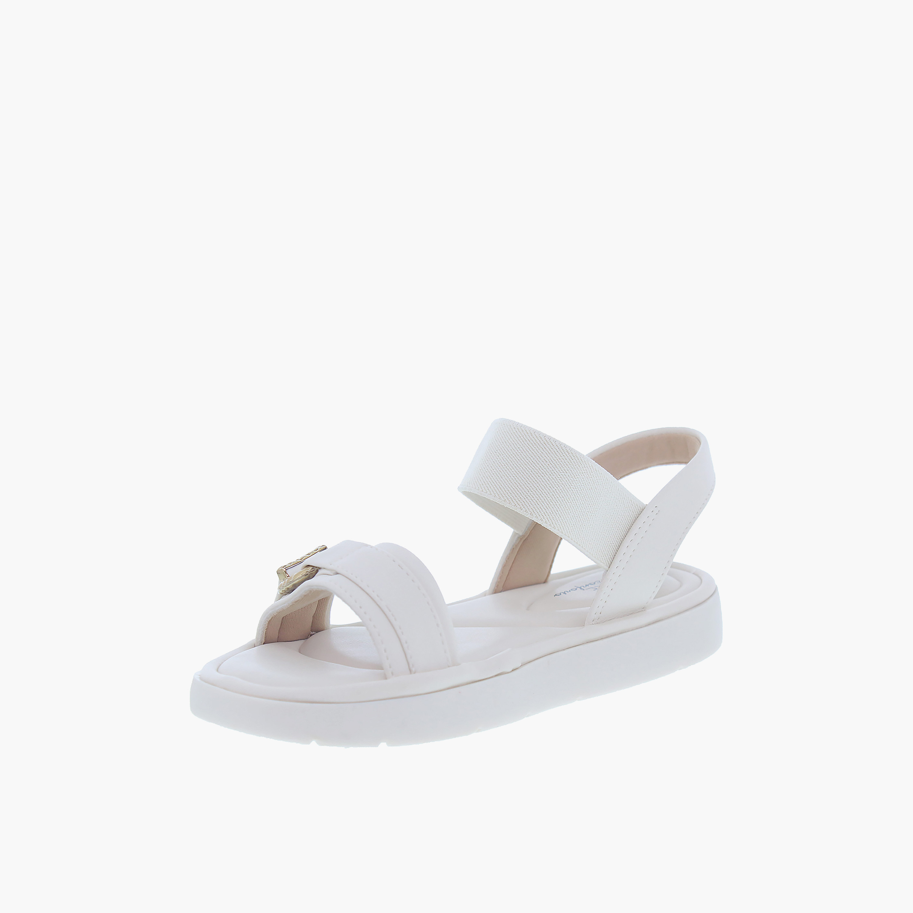 مودير - صندل كارلا1 للنساء ذو حزام مسطح مطاطي | 7208-106-22454-35312-women-shoes-sandals-flats-image-2