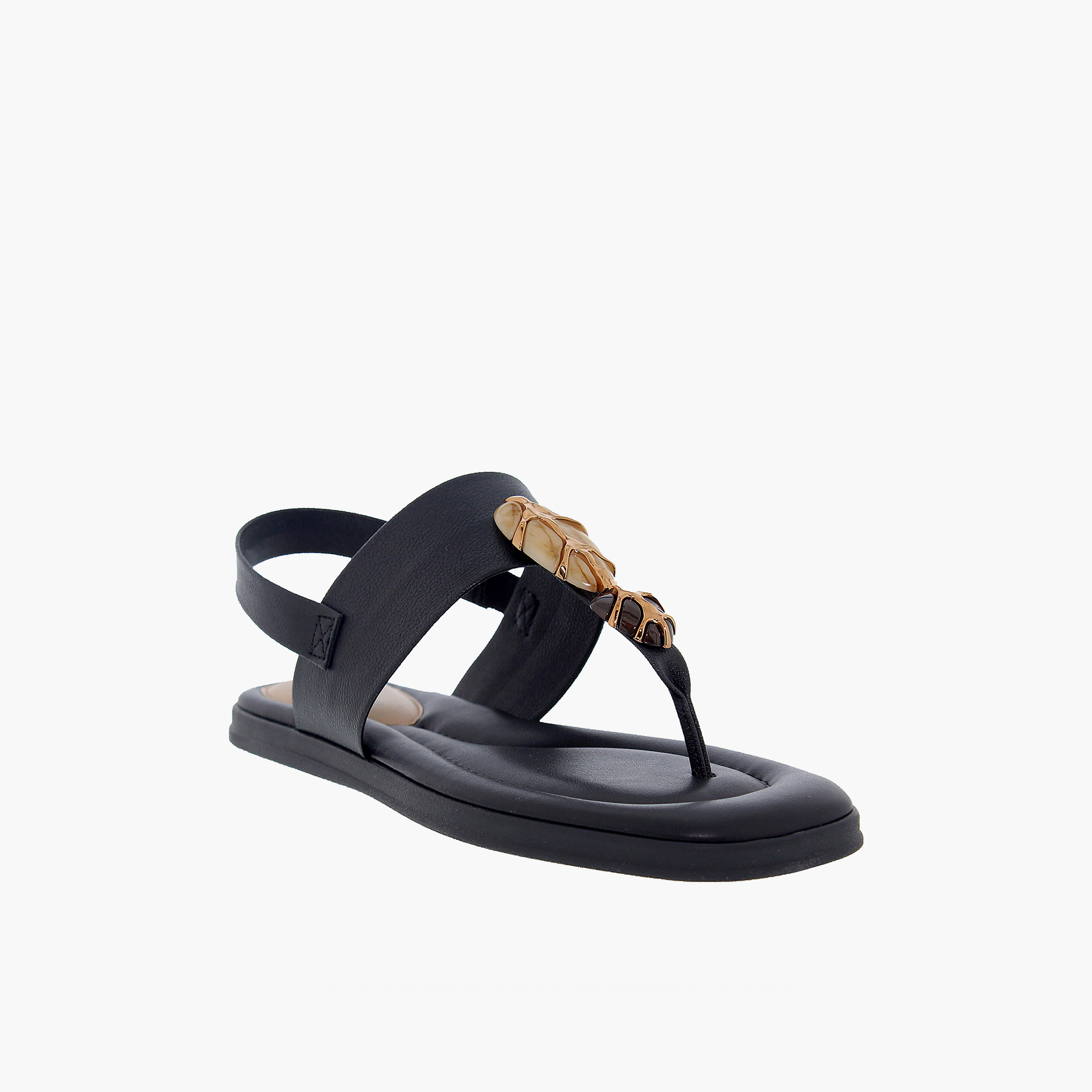 مودير - صندل سيليست1 للنساء مسطح بحزام مطاطي | 7212-103-21736-15745-women-shoes-sandals-flats-image-1