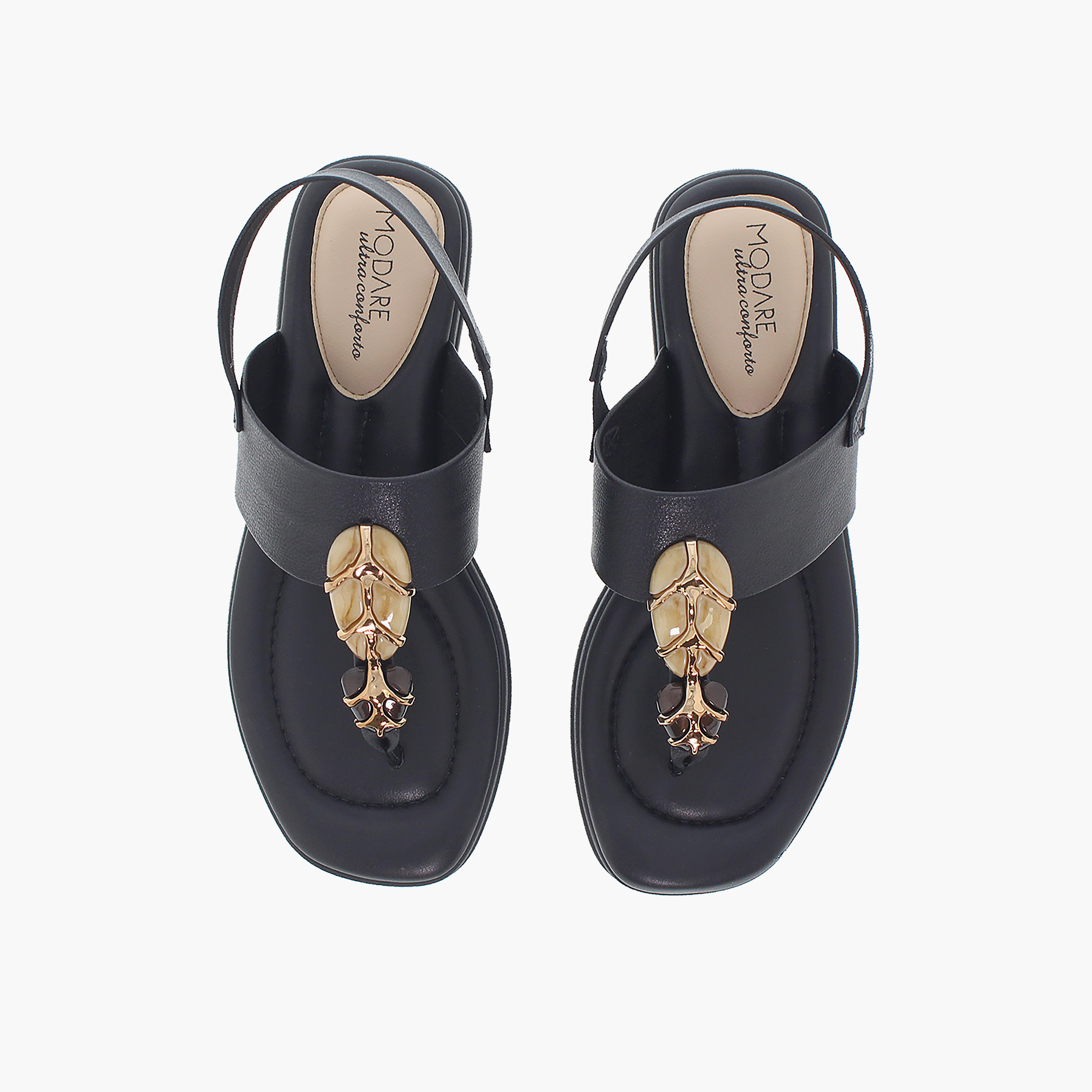 مودير - صندل سيليست1 للنساء مسطح بحزام مطاطي | 7212-103-21736-15745-women-shoes-sandals-flats-image-5