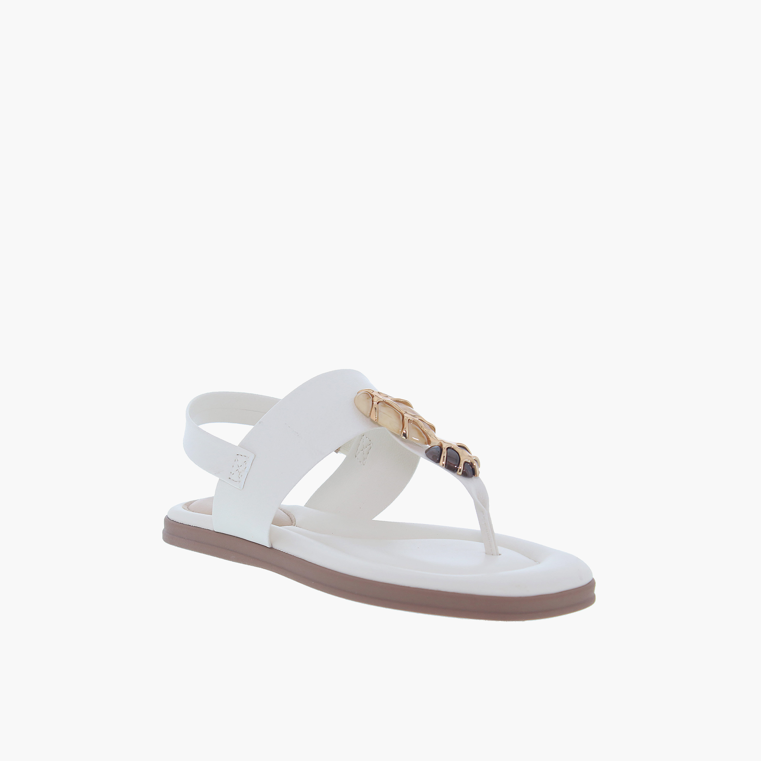 مودير - صندل سيليا1 للنساء مسطح بحزام مطاطي | 7212-103-21736-35312-women-shoes-sandals-flats-image-1