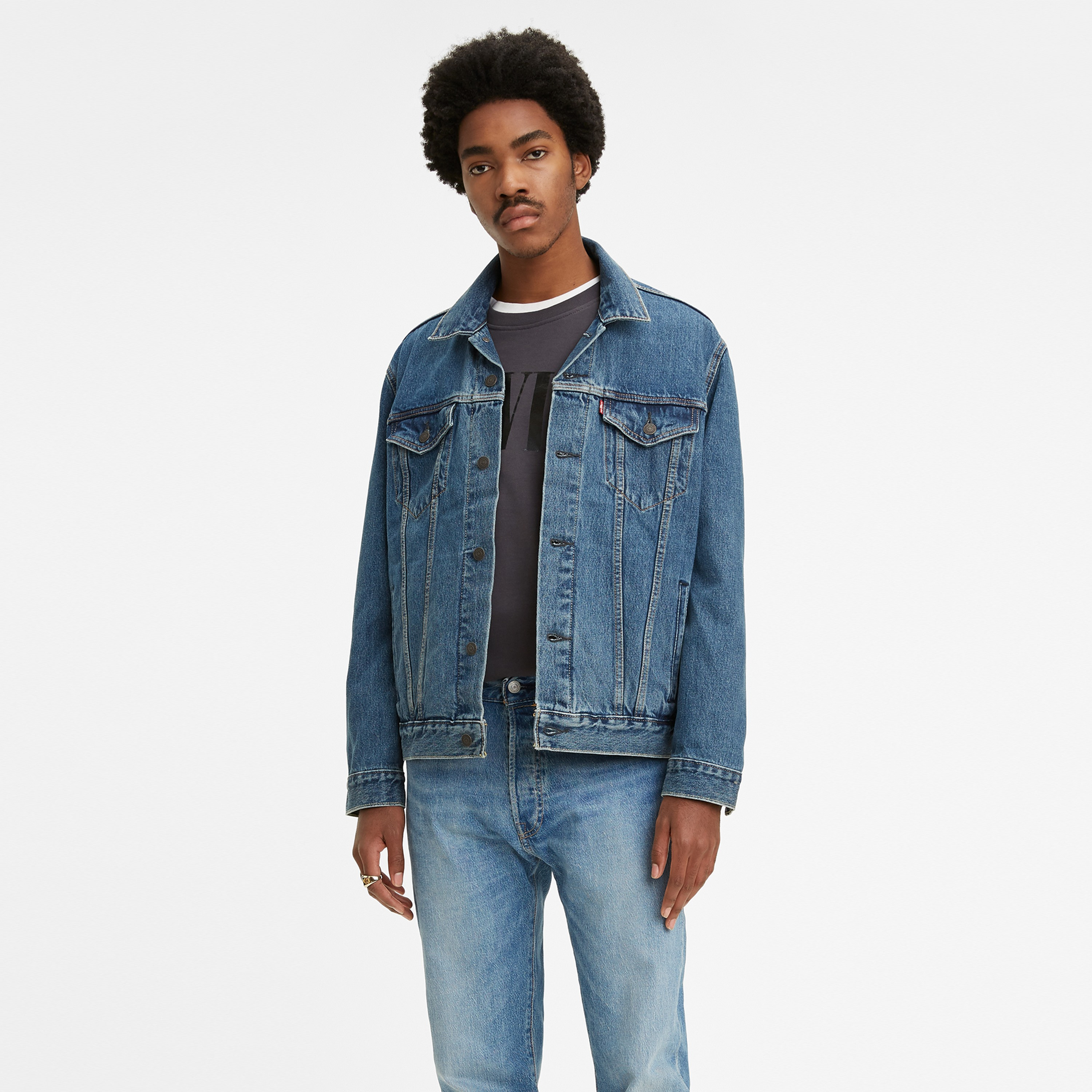 Regular store trucker jacket