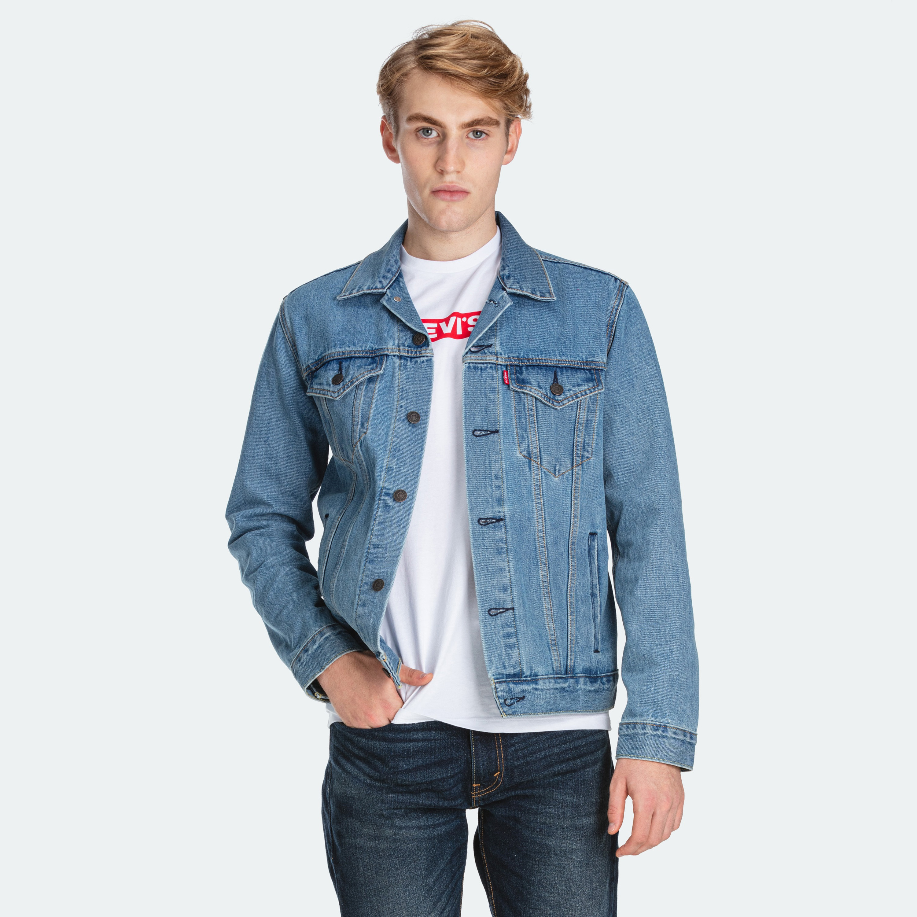 Buy denim hot sale jacket mens