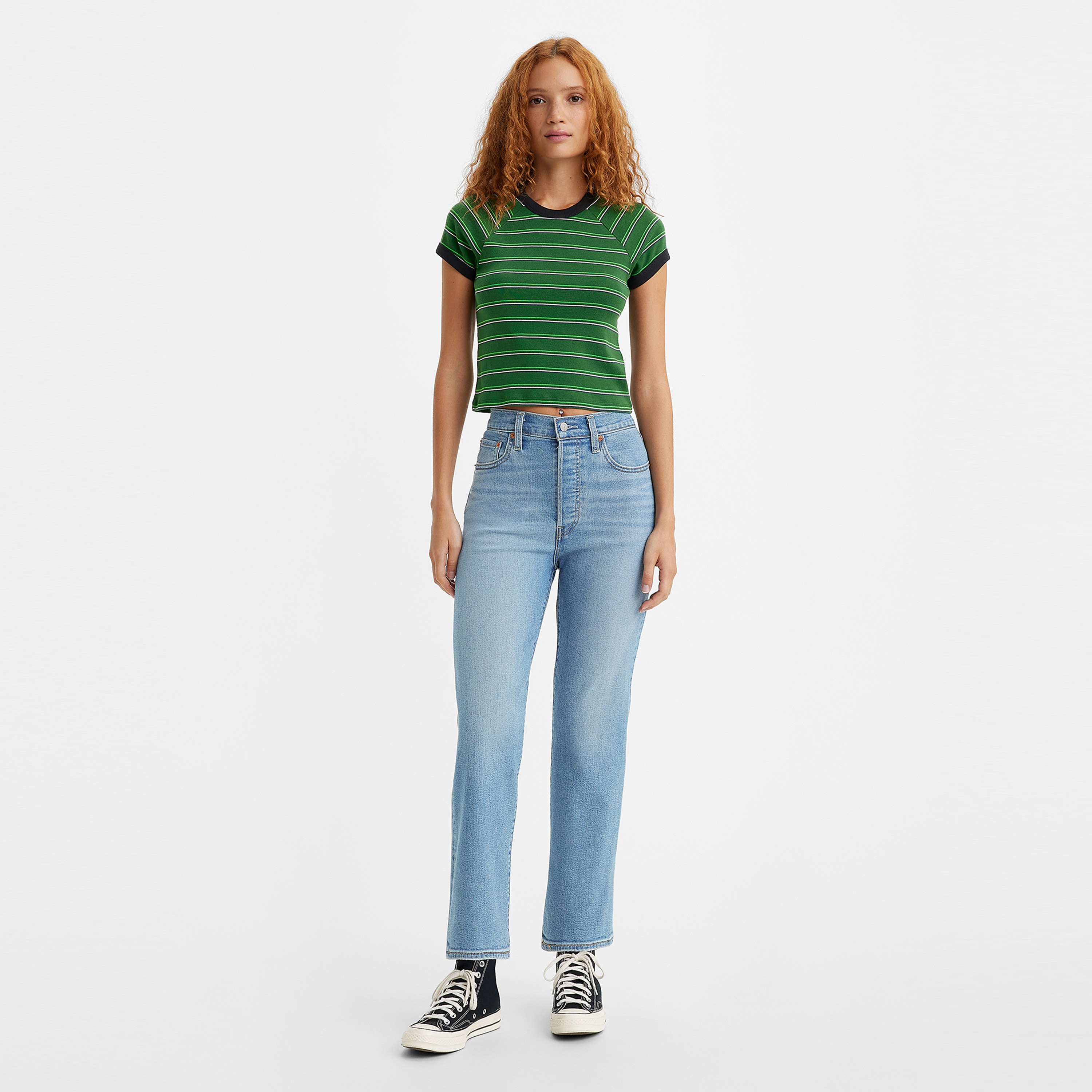 جينز نسائي من Levi's ذو قصة مستقيمة باللون الأزرق و5 جيوب-women-clothing-bottoms-jeans-image-2