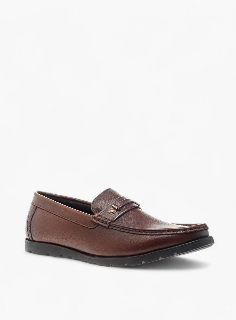 حذاء موكاسين سهل الارتداء بارز الملمس من إل بي إل من شو إكسبرس-men-shoes-formalshoes-image-2