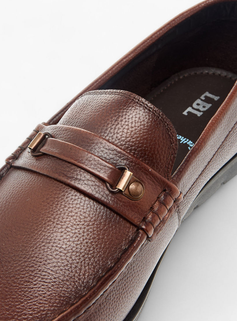 حذاء موكاسين سهل الارتداء بارز الملمس من إل بي إل من شو إكسبرس-men-shoes-formalshoes-image-4