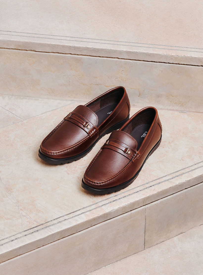 حذاء موكاسين سهل الارتداء بارز الملمس من إل بي إل من شو إكسبرس-men-shoes-formalshoes-image-6