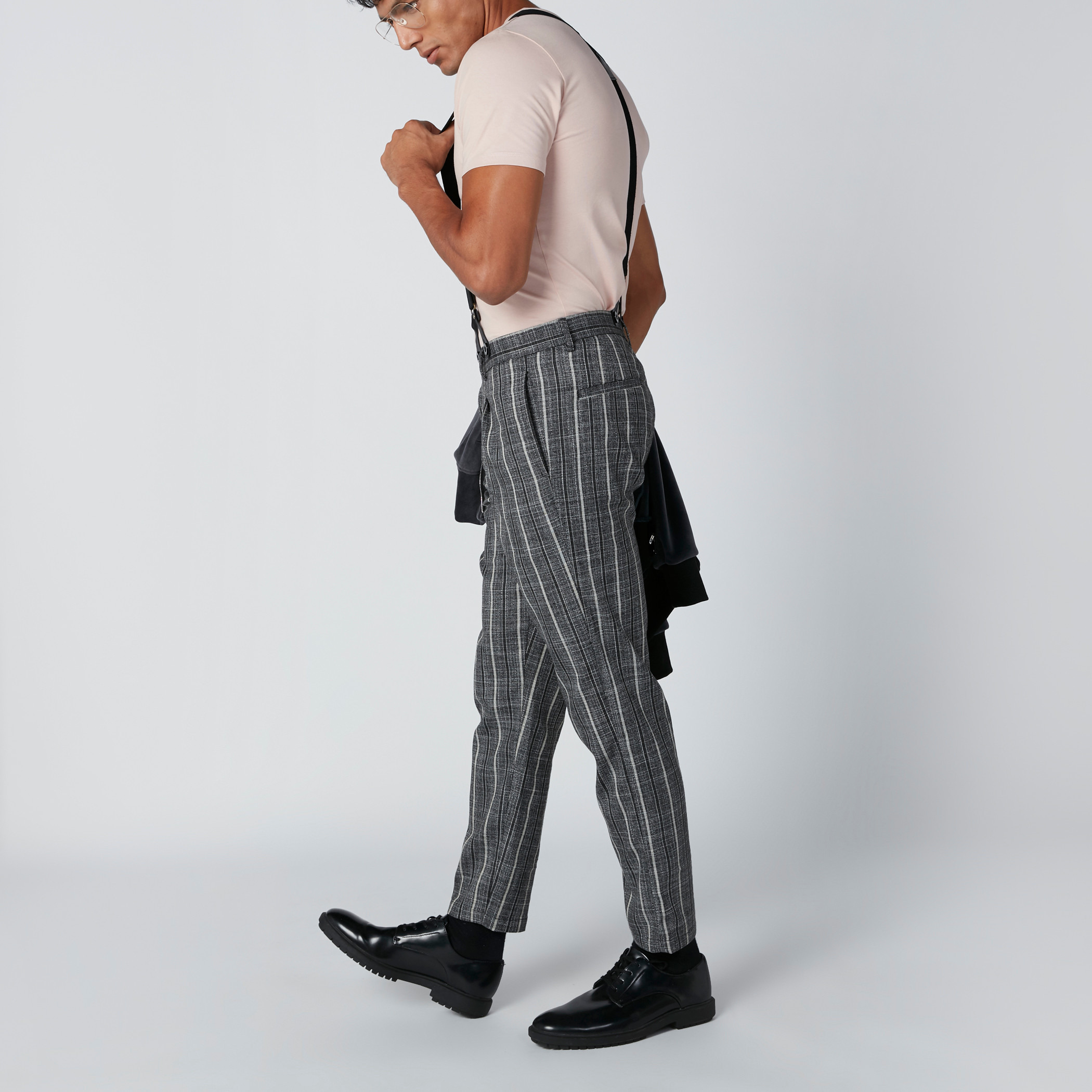 Kids Boy Clothes Print Sleeveless Top + Striped Suspender Pants 2Pcs S –  Toyszoom