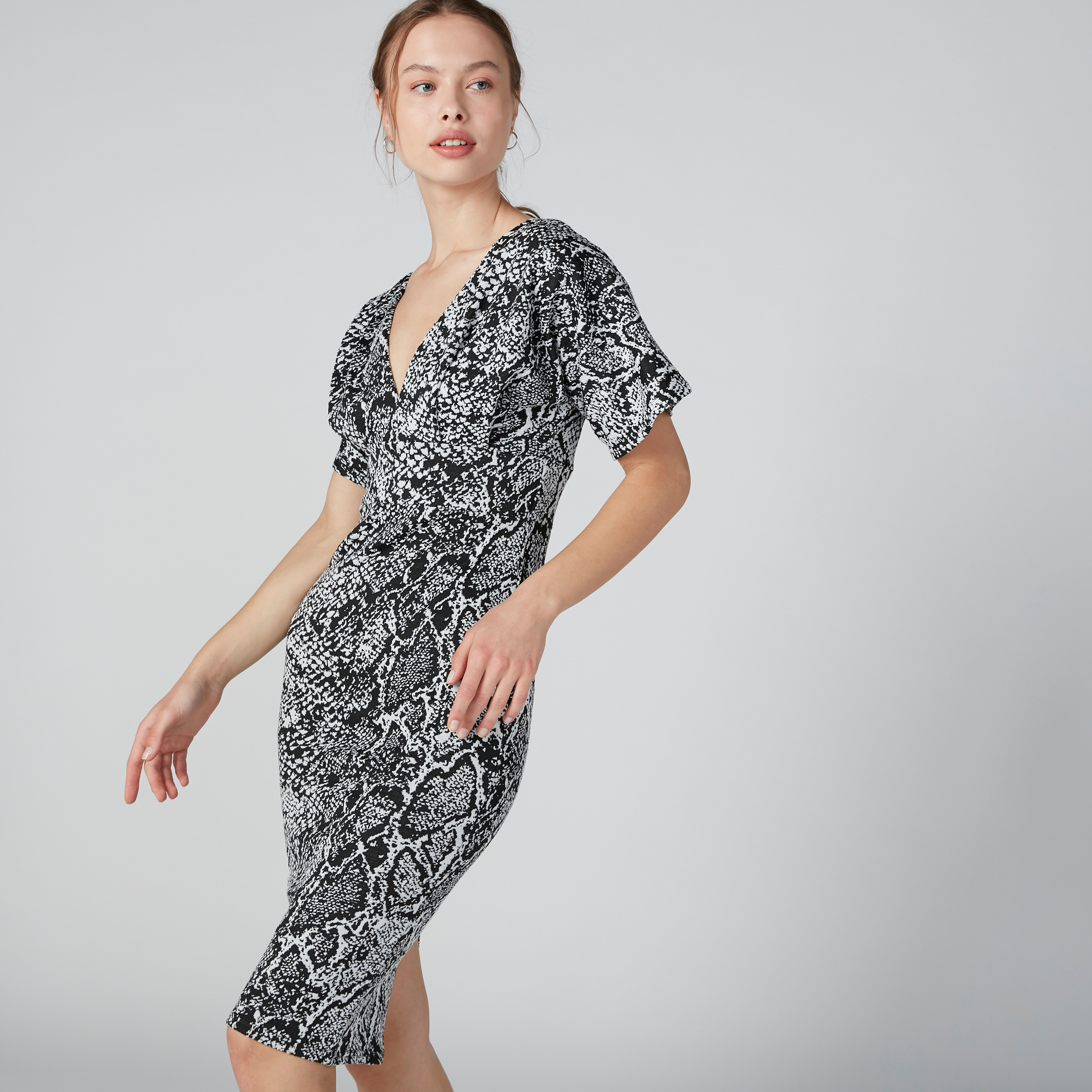 Animal Printed Bodycon Dress-women-clothing-dresses-image-3