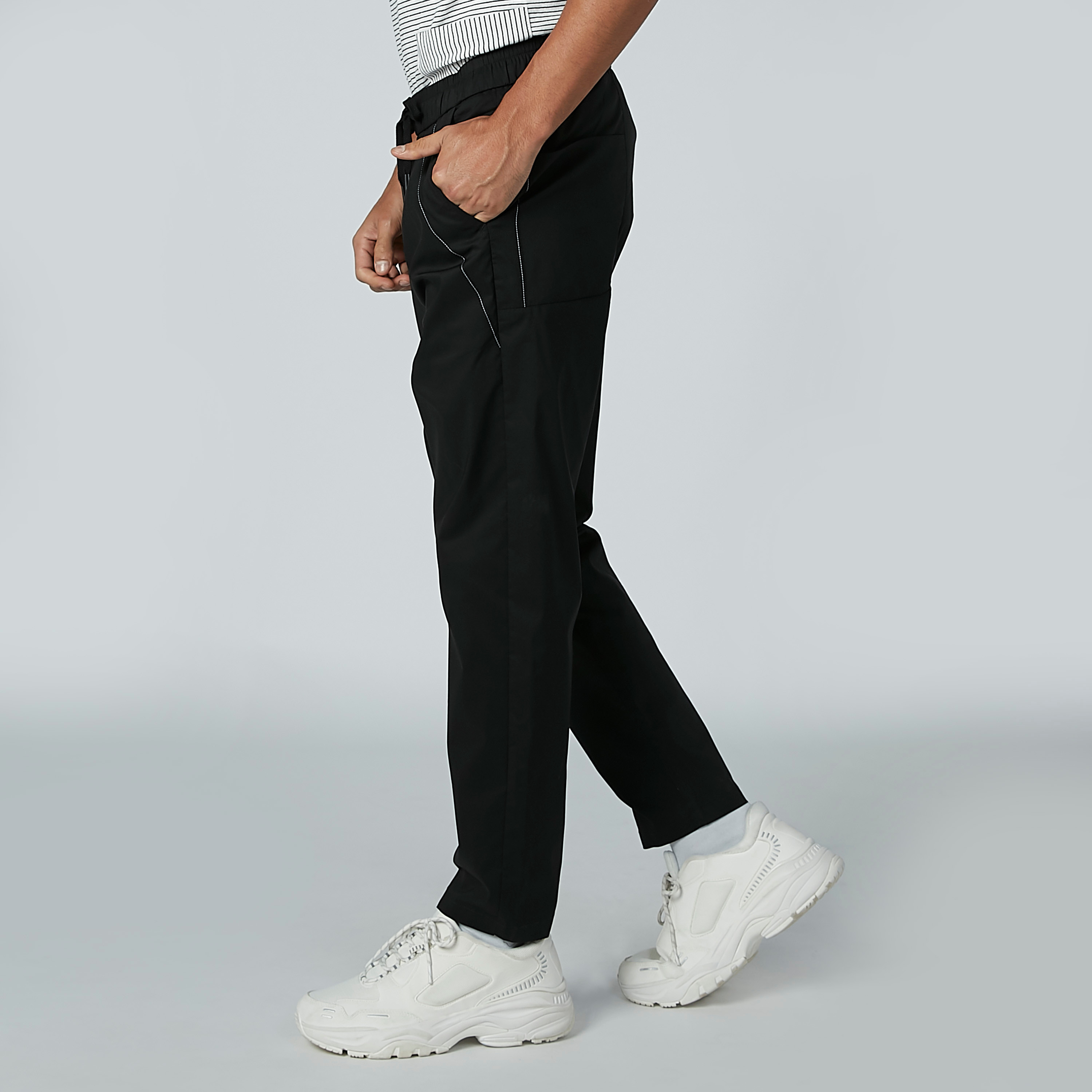 Plain Trousers with Pocket Detail and Drawstring-men-clothing-bottoms-trousersandchinos-trousers-image-4