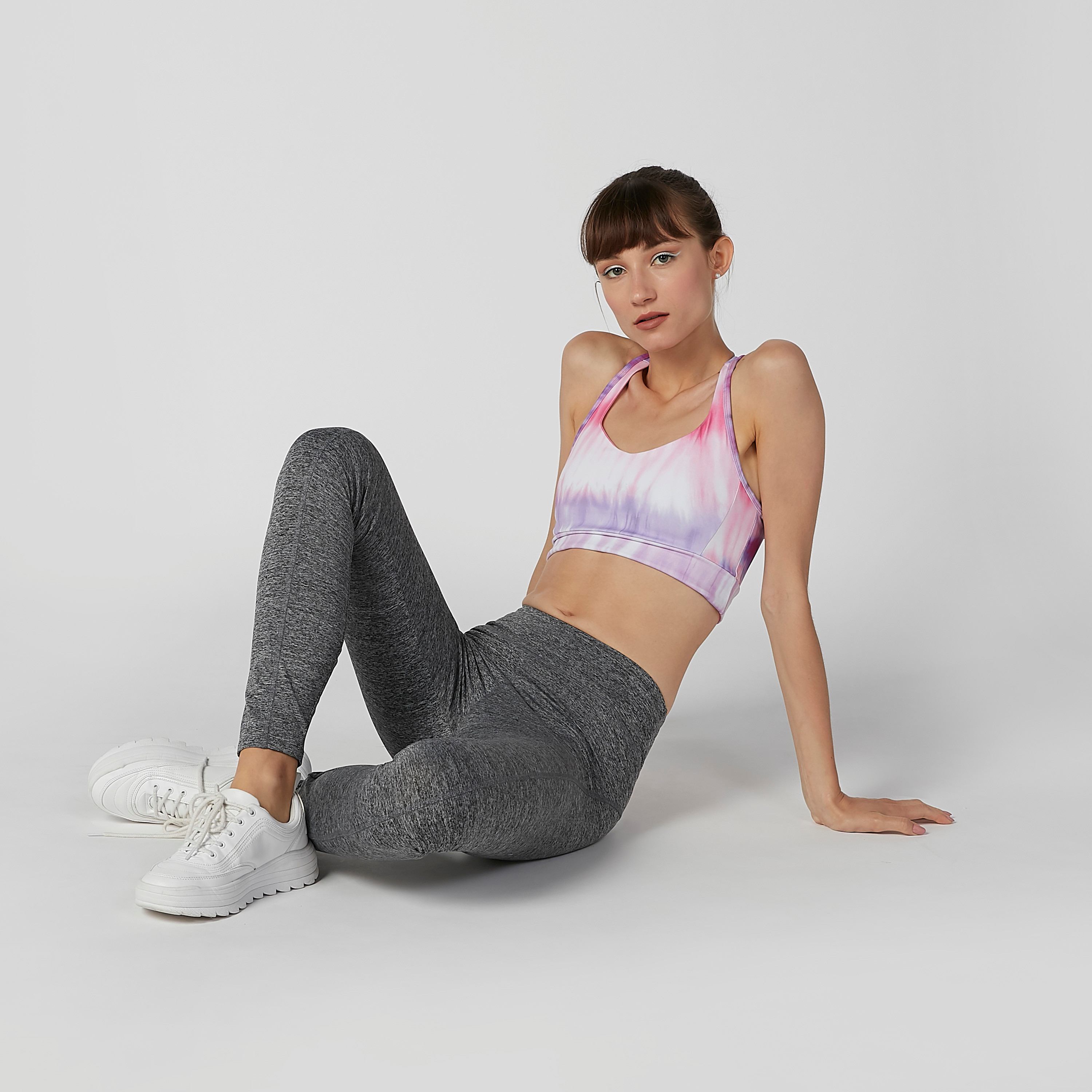 Printed Sports Bra with Racer Back-sports-women-clothing-sportsbras-image-2