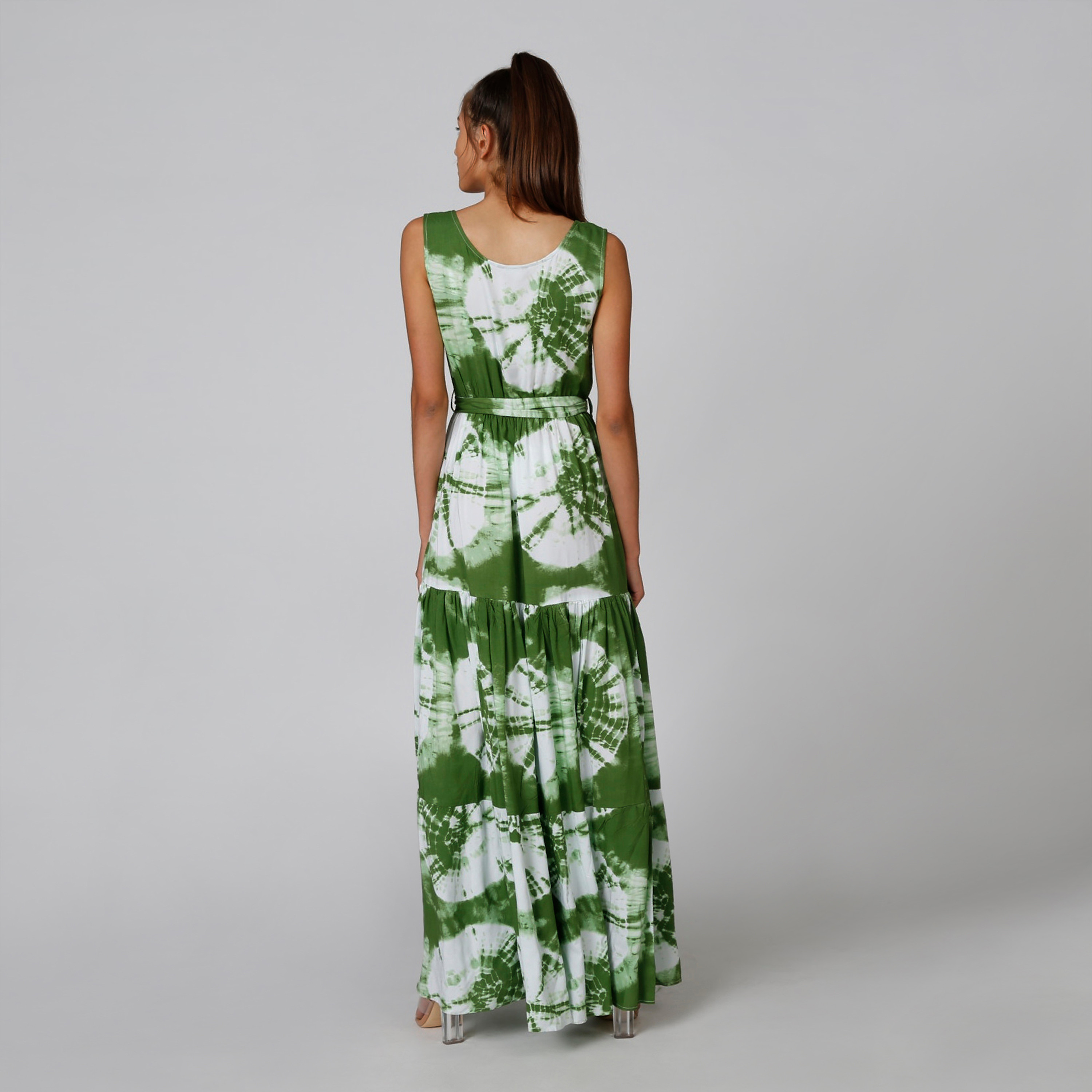 Printed Sleeveless Maxi A-line Dress with V-neck-women-clothing-dresses-image-2