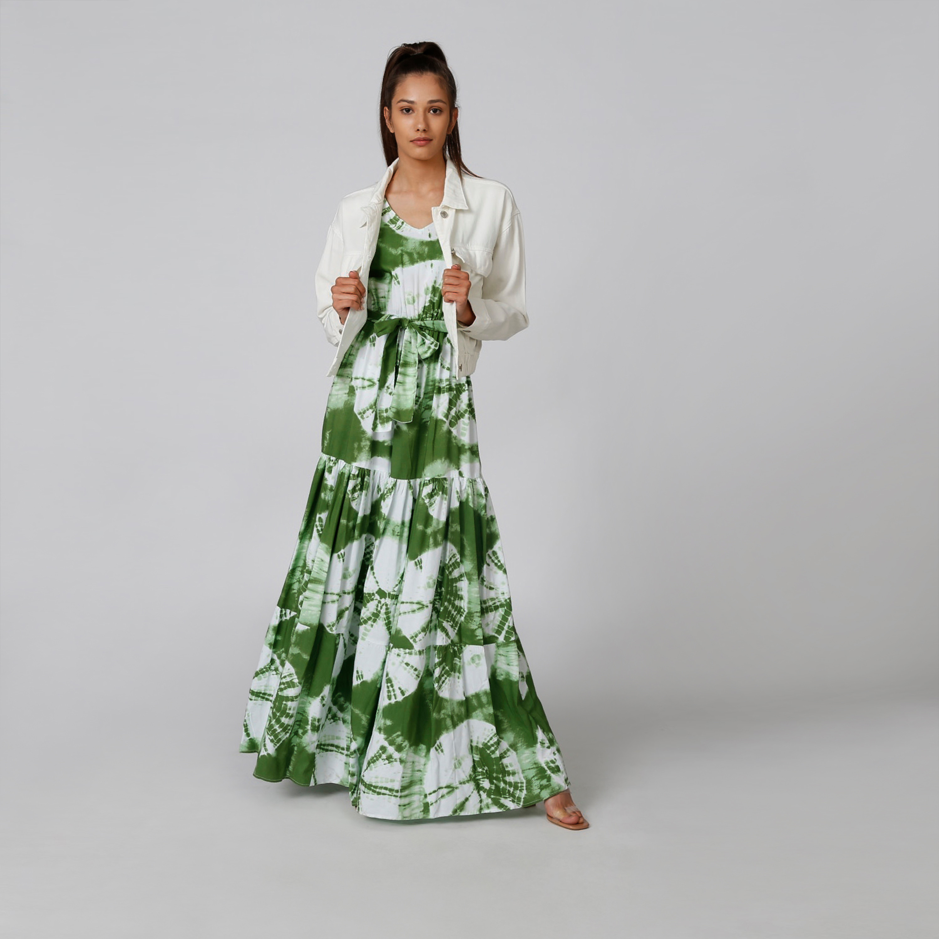 Printed Sleeveless Maxi A-line Dress with V-neck-women-clothing-dresses-image-3