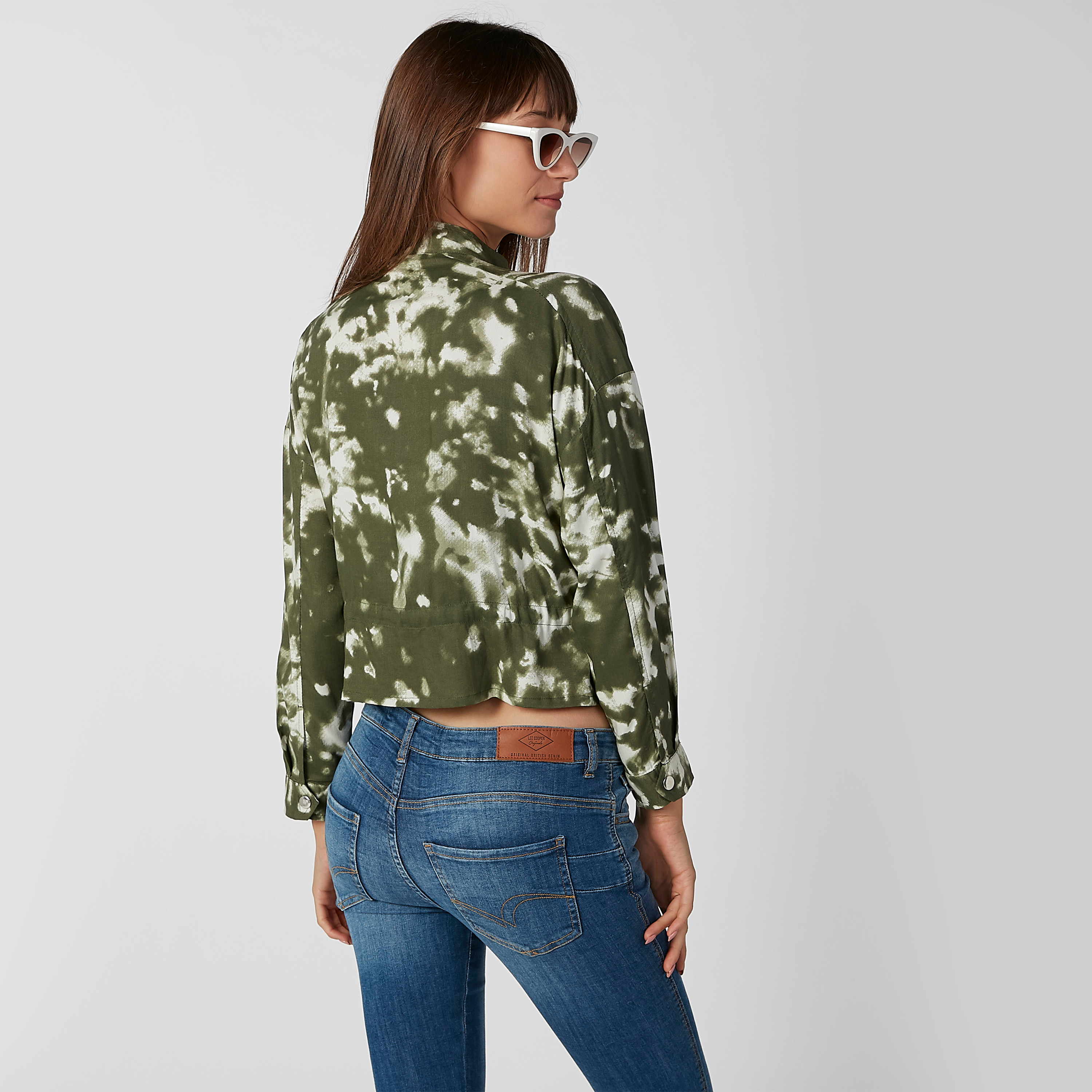 جاكيت جينز مستدام بأكمام طويلة وأربطة -women-winterwear-coatsandjackets-jackets-image-3