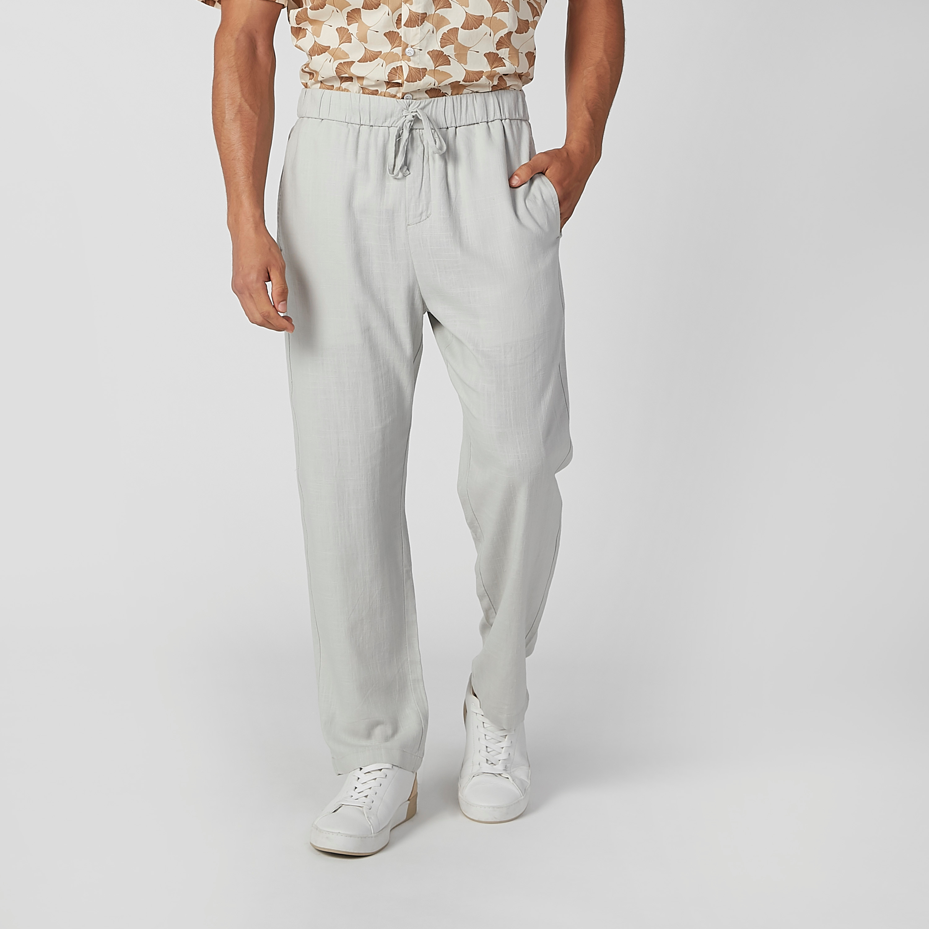 Full Length Pants with Pocket Detail and Drawstring-men-clothing-bottoms-trousersandchinos-trousers-image-3