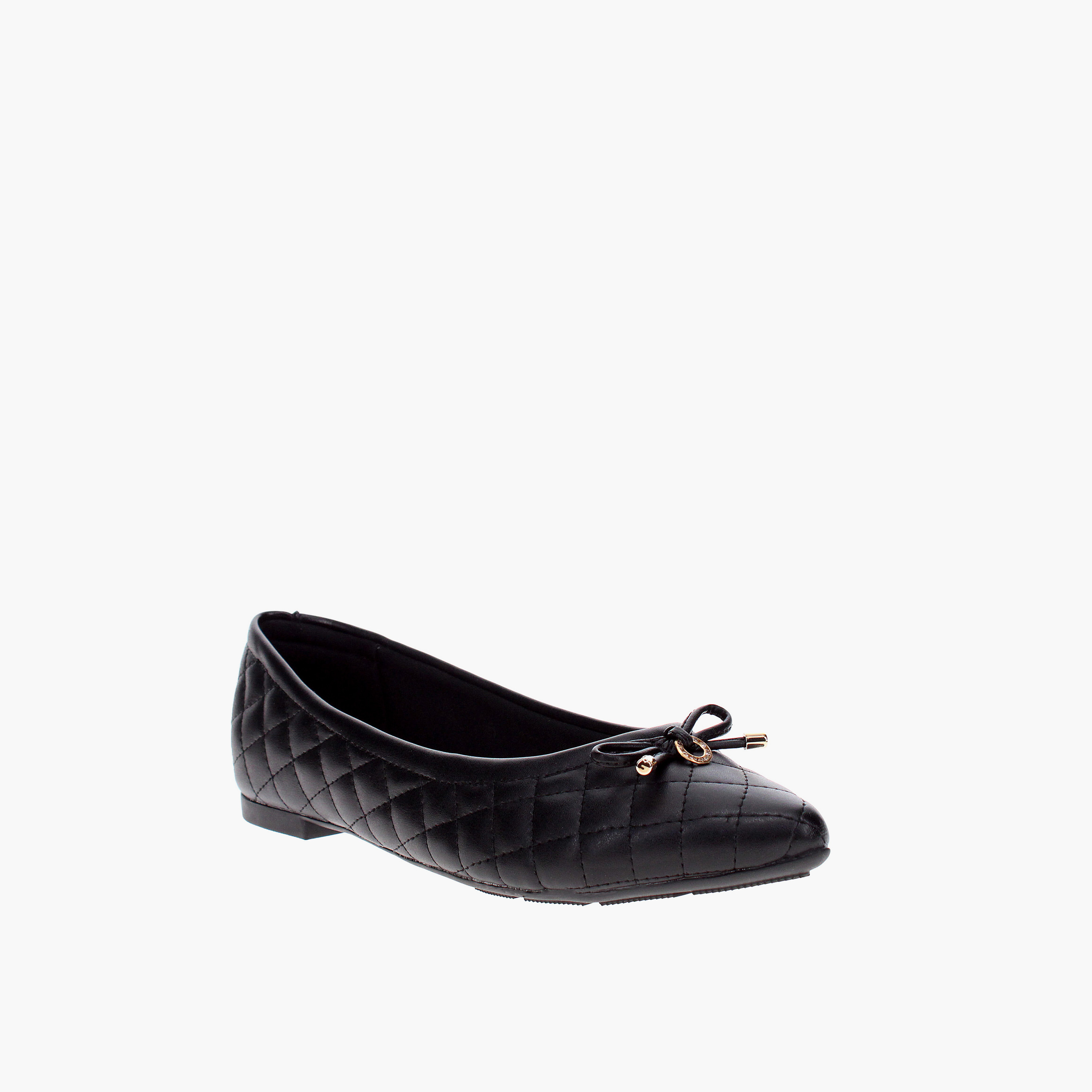 مودير- حذاء بلارينا كنان مقدمة مدببة سهل الارتداء للنساء | 7334-232-18462-15745-women-shoes-ballerinas-image-1
