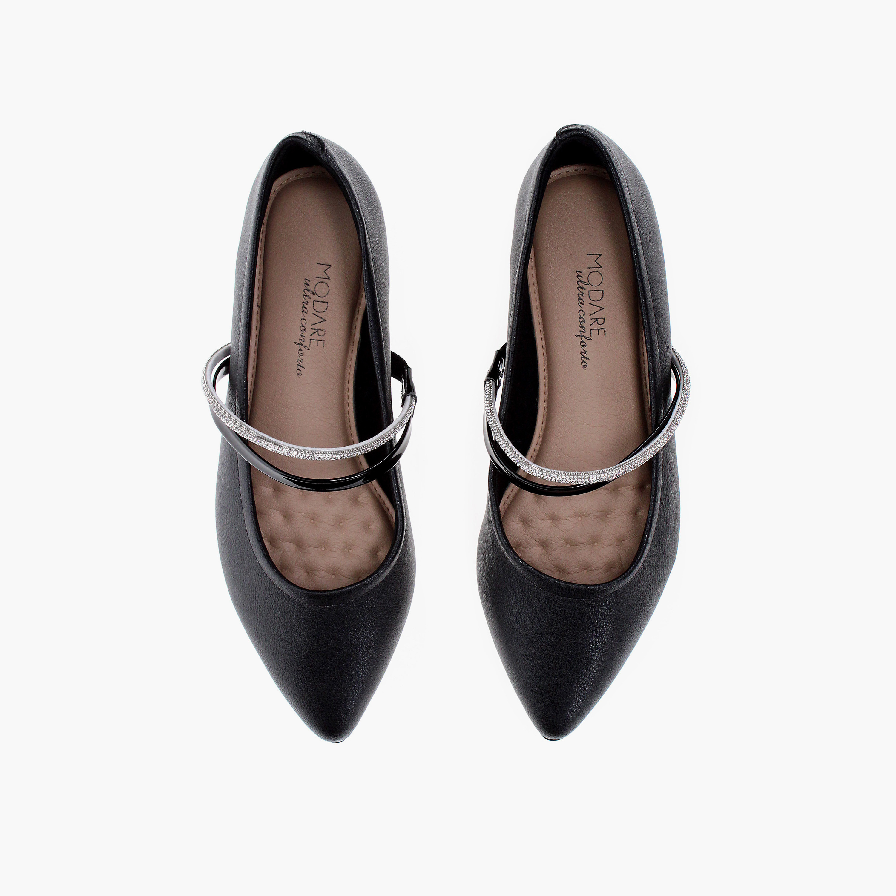 مودير- حذاء بلارينا زافار مقدمة مدببة مرن للنساء | 7334-247-27679-19026-women-shoes-ballerinas-image-2