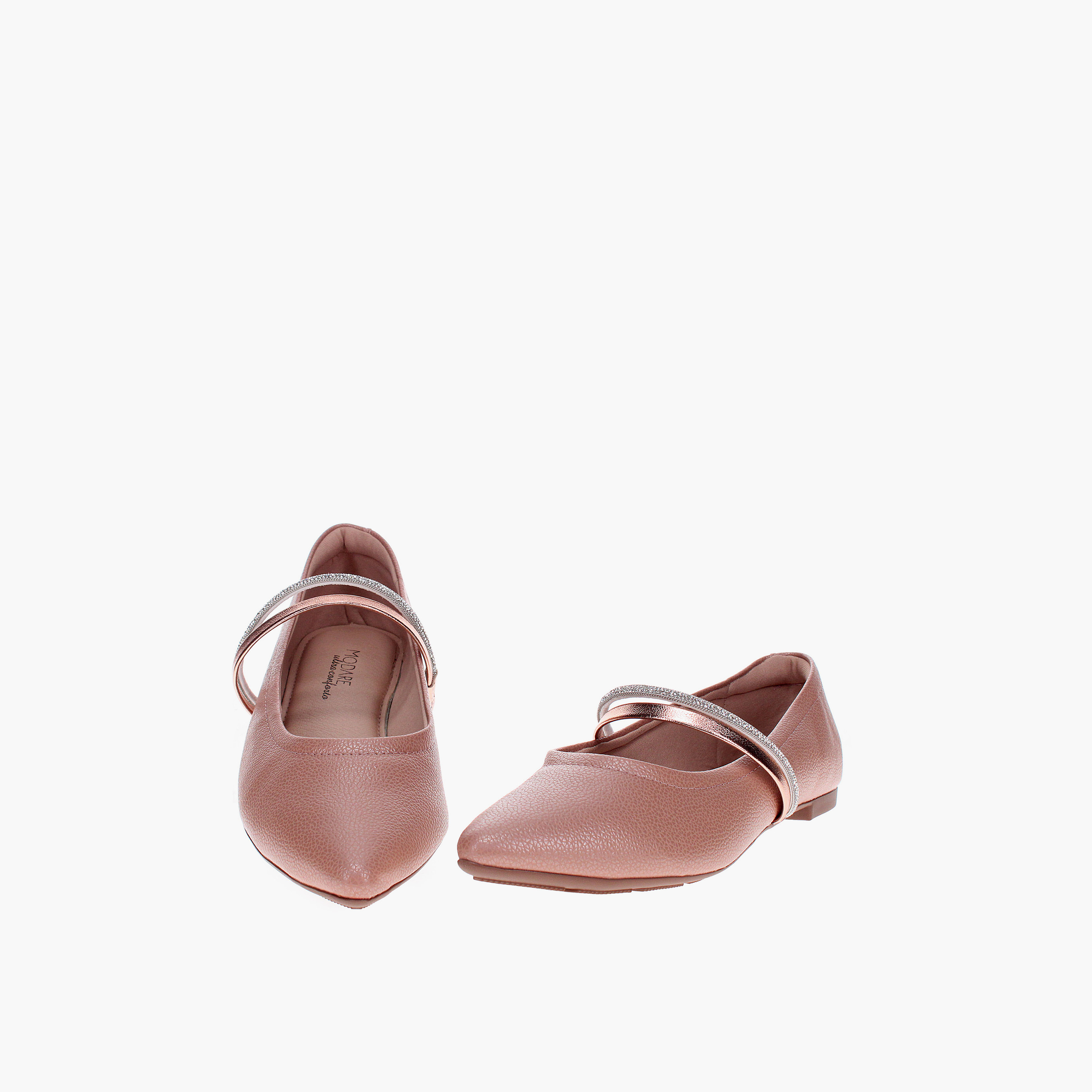 مودير- حذاء بلارينا جيلاني مقدمة مدببة مرن للنساء | 7334-247-28015-97521-women-shoes-ballerinas-image-4
