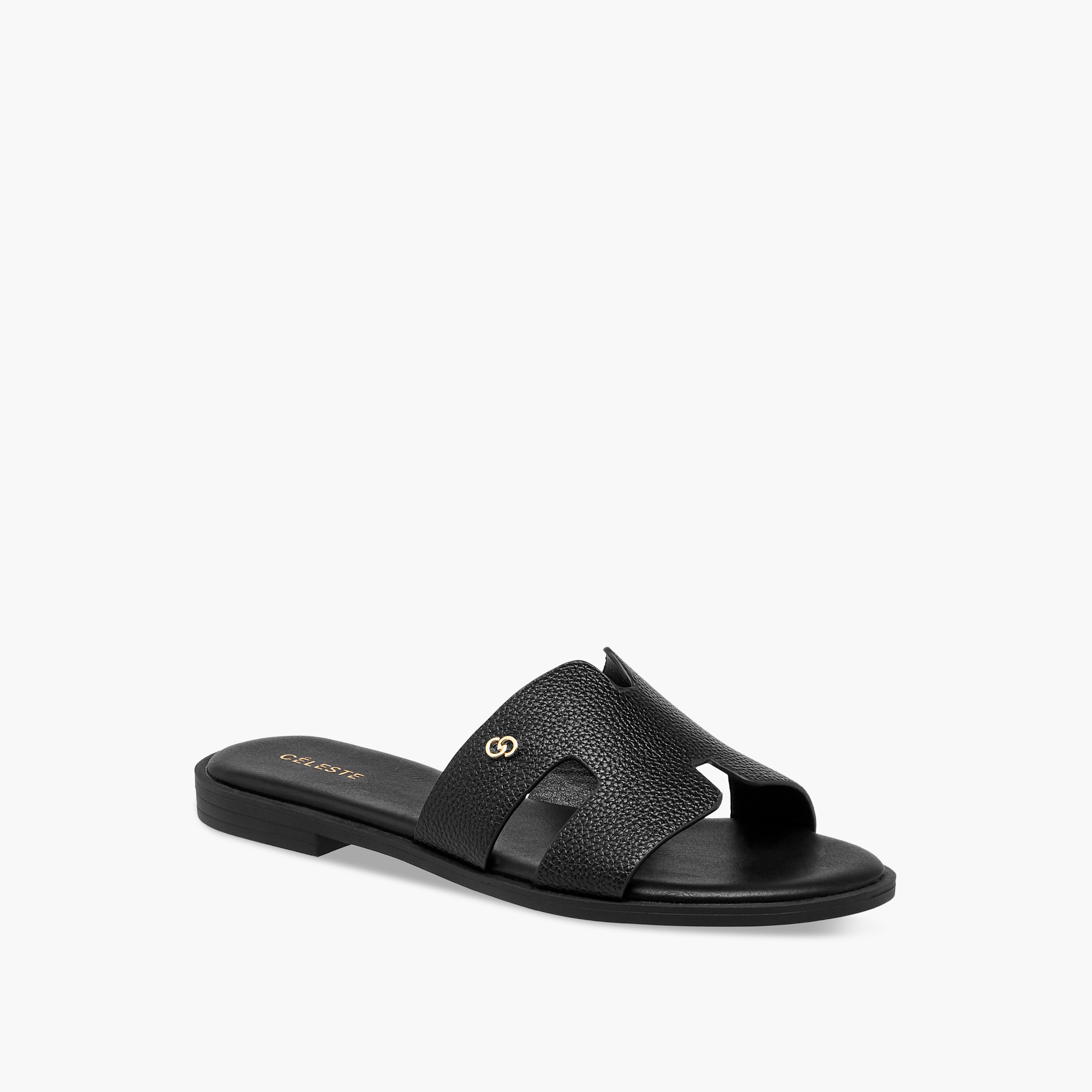 Celeste Women's Textured Slip-On Flat Sandals-women-shoes-flats-sandals-image-2