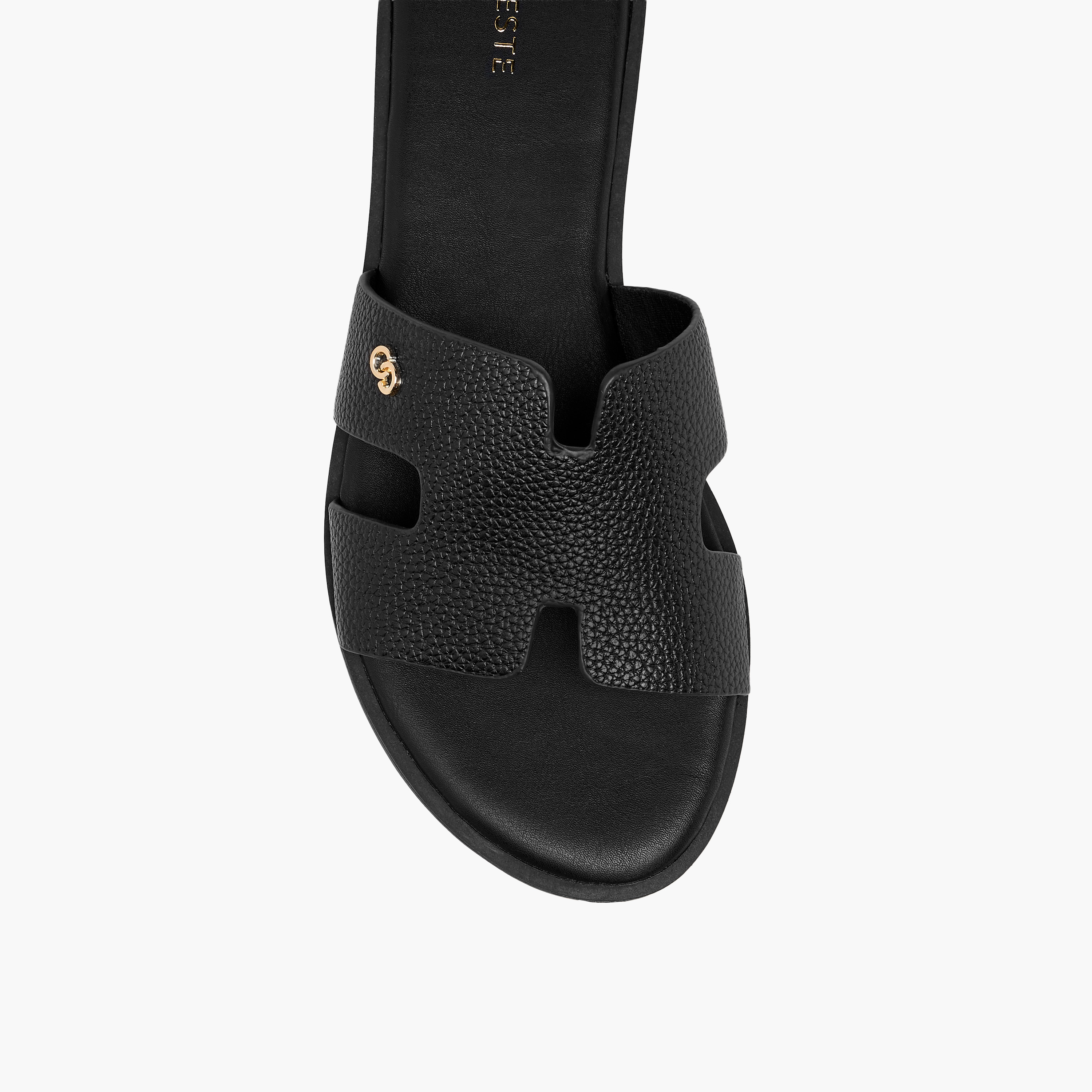 Celeste Women's Textured Slip-On Flat Sandals-women-shoes-flats-sandals-image-4