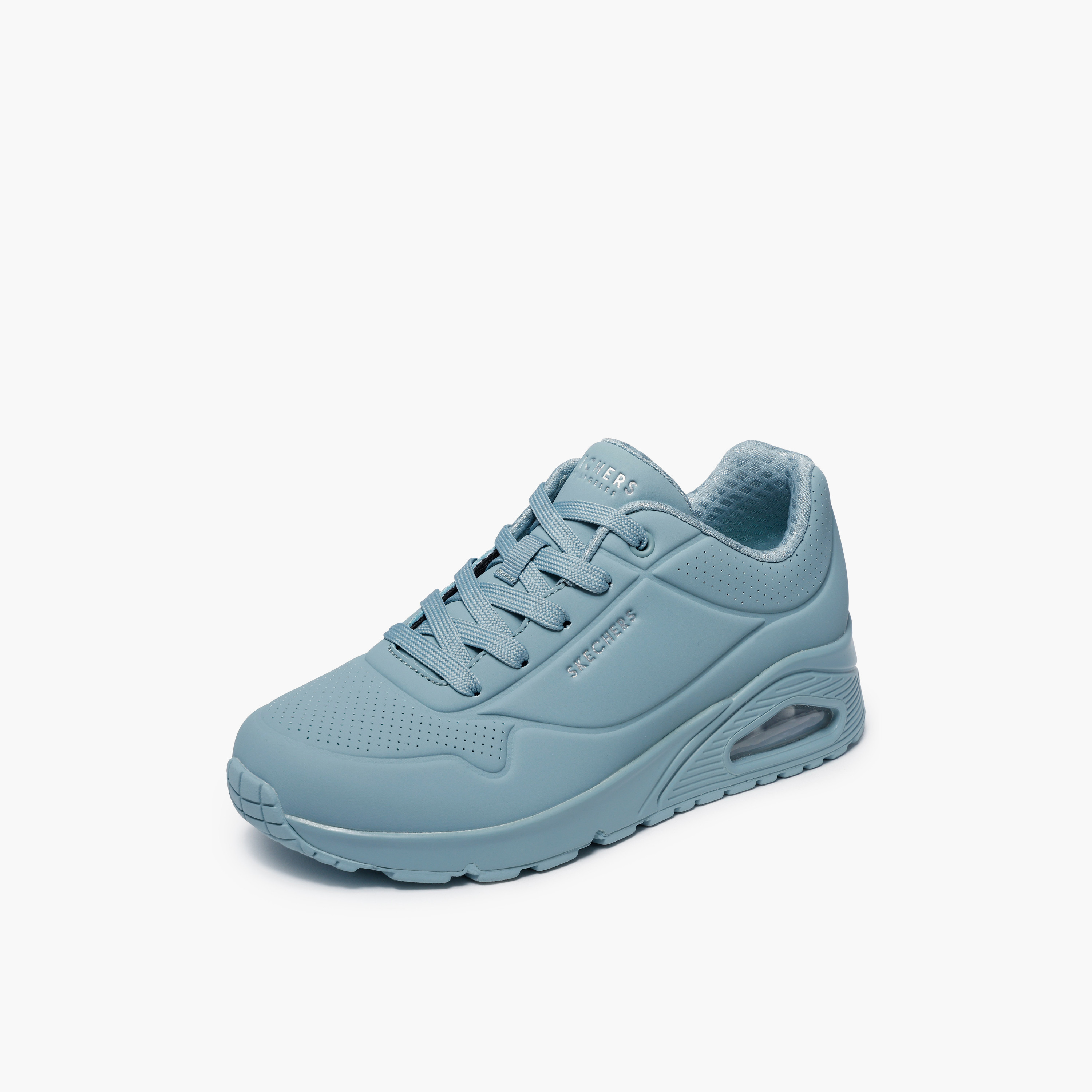 Skechers Women Uno Lace-Up Ankle Sneakers-sports-women-shoes-image-4