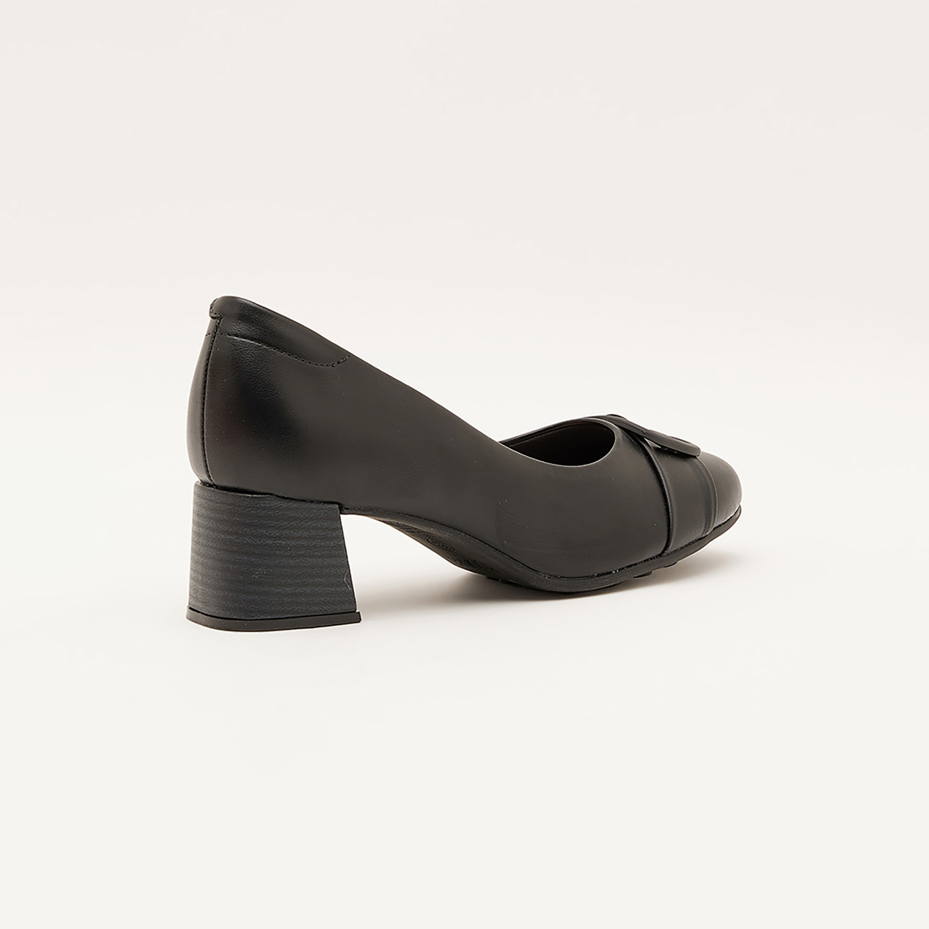  7373-101-23939 | حذاء نسائي من مودير بمقدمة مستديرة مع مزينة من إبزيم -women-shoes-heels-image-3