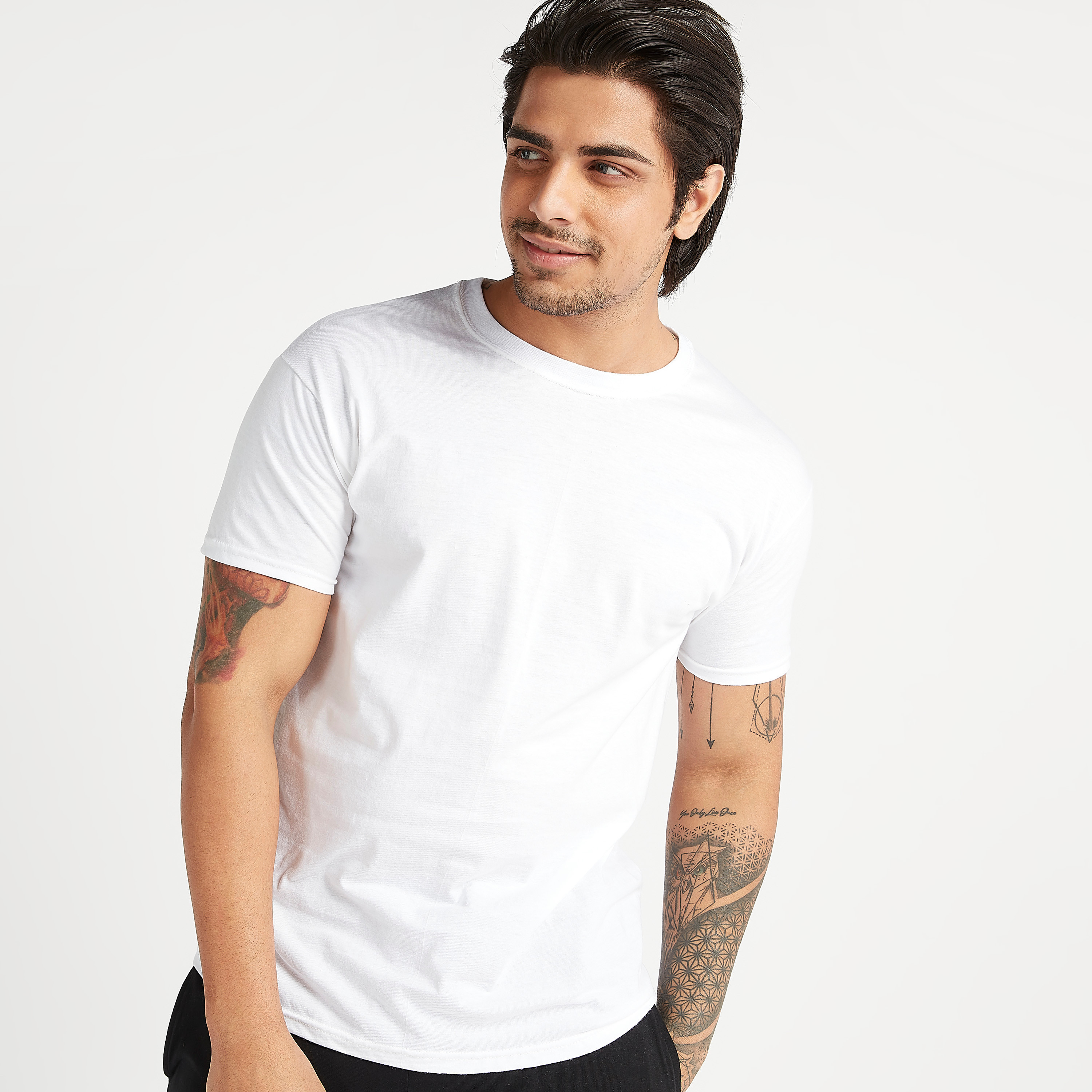 Hanes white outlet tees