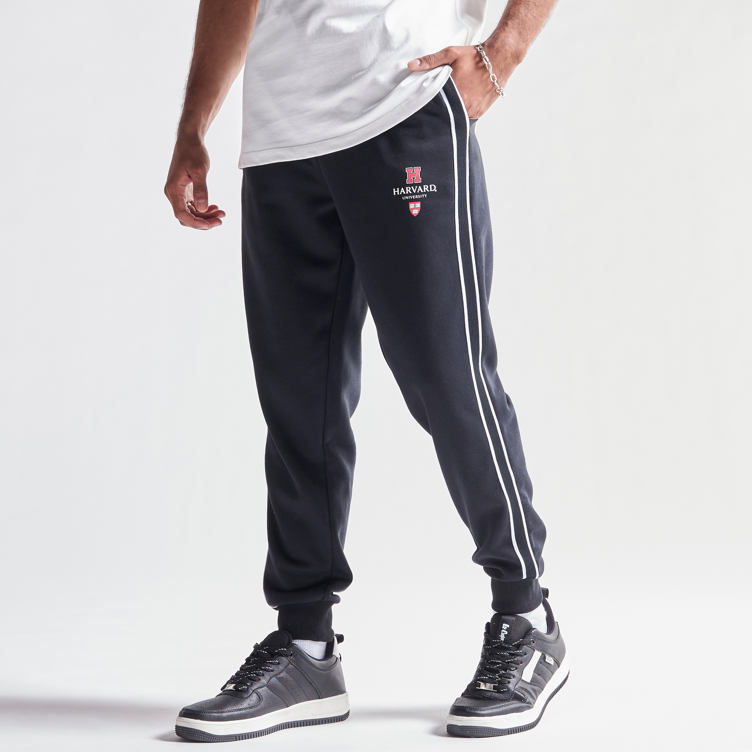 Harvard store track pants