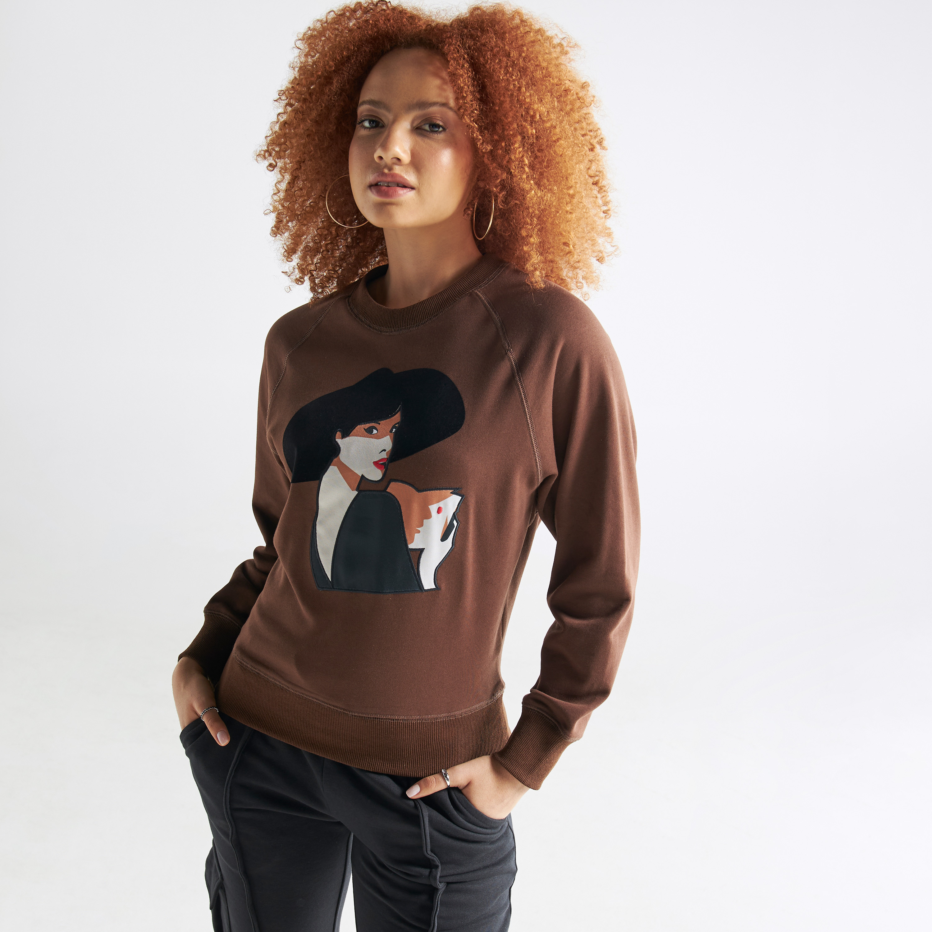 Women's on sale applique sweatshirts