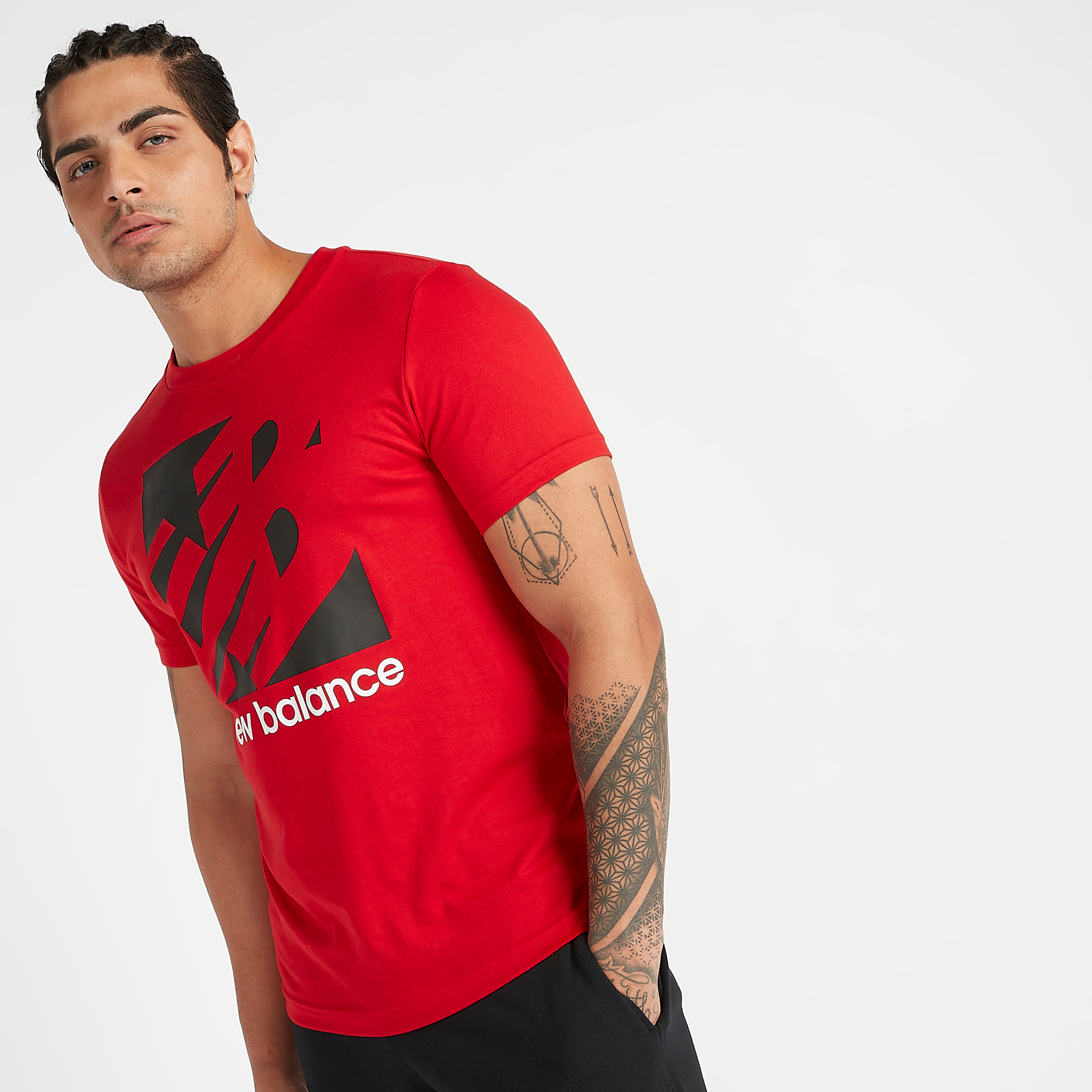 Buy New Balance Classic Knockout Printed T shirt with Short Sleeves Splash Bahrain