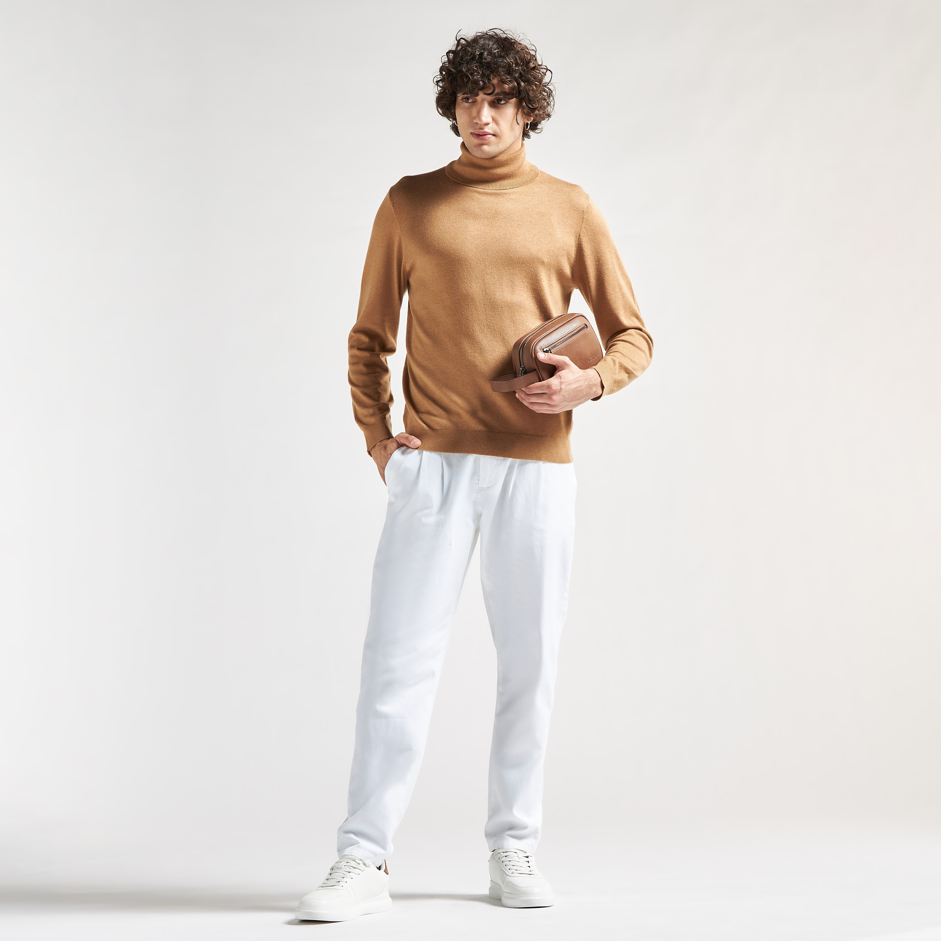 Solid Turtle Neck Sweater with Long Sleeves-men-clothing-sweatersandpullovers-image-2