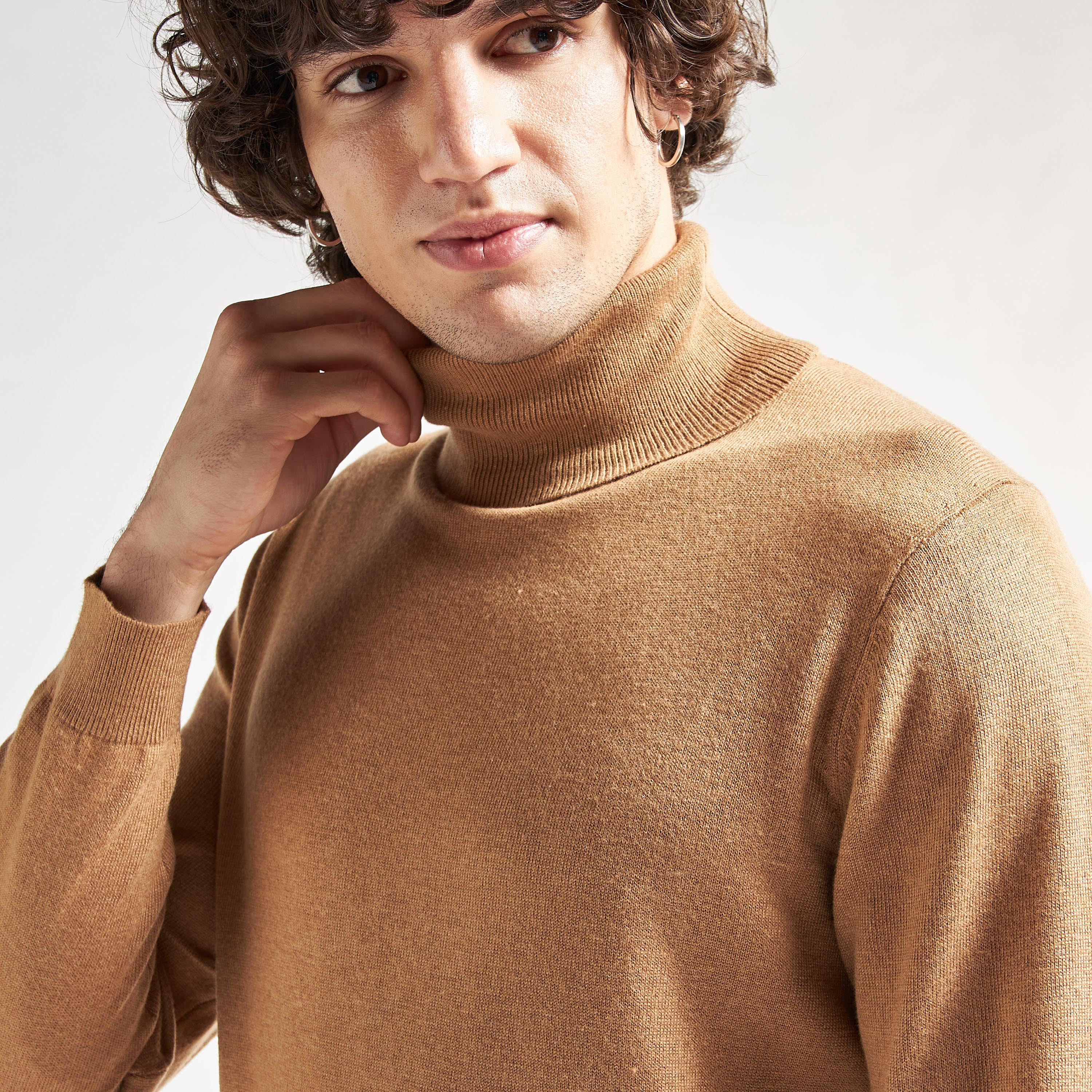 Solid Turtle Neck Sweater with Long Sleeves-men-clothing-sweatersandpullovers-image-4