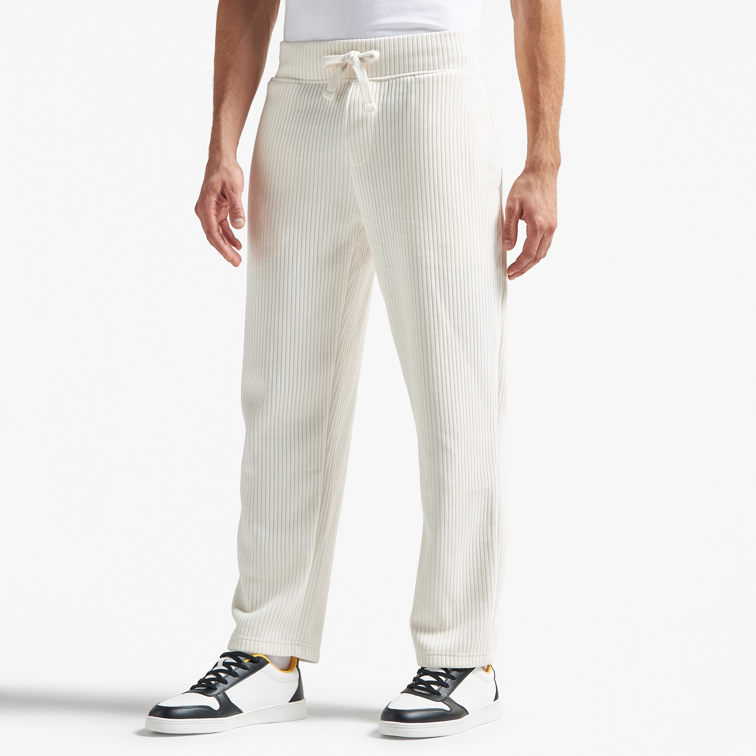 Drawstring track pants mens sale