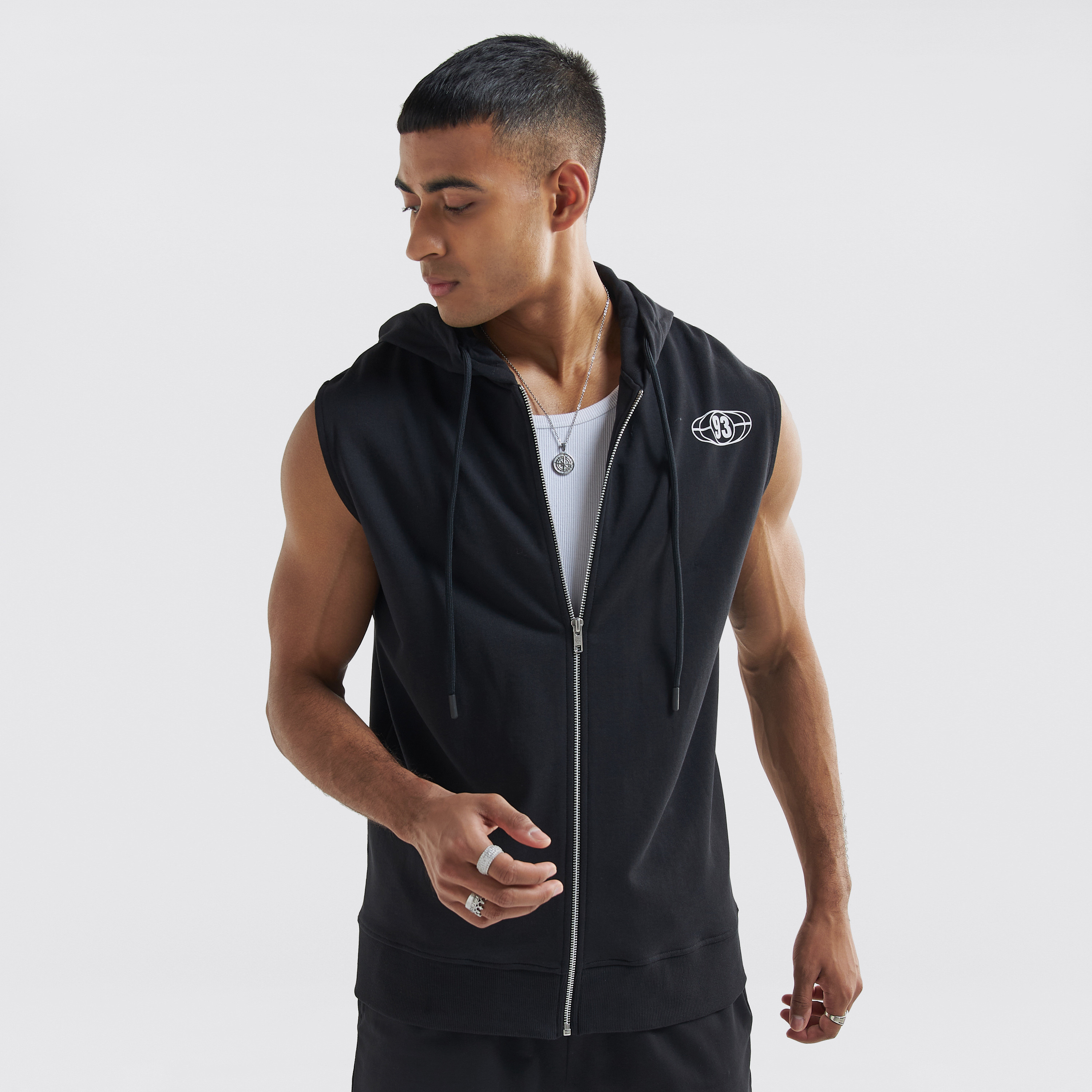 Printed Sleeveless Zip Through Hoodie-men-winterwear-hoodiesandsweatshirts-image-3