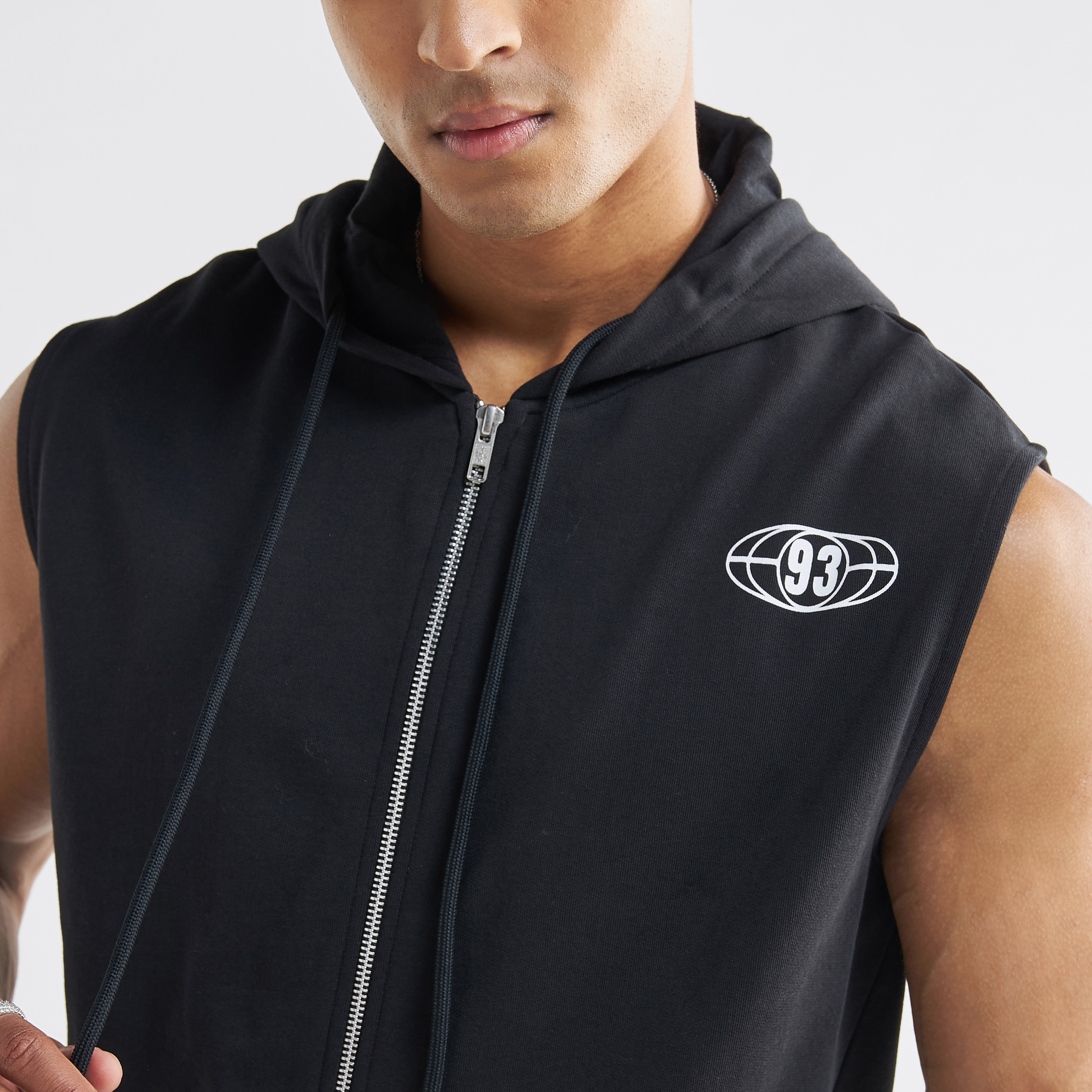 Printed Sleeveless Zip Through Hoodie-men-winterwear-hoodiesandsweatshirts-image-4