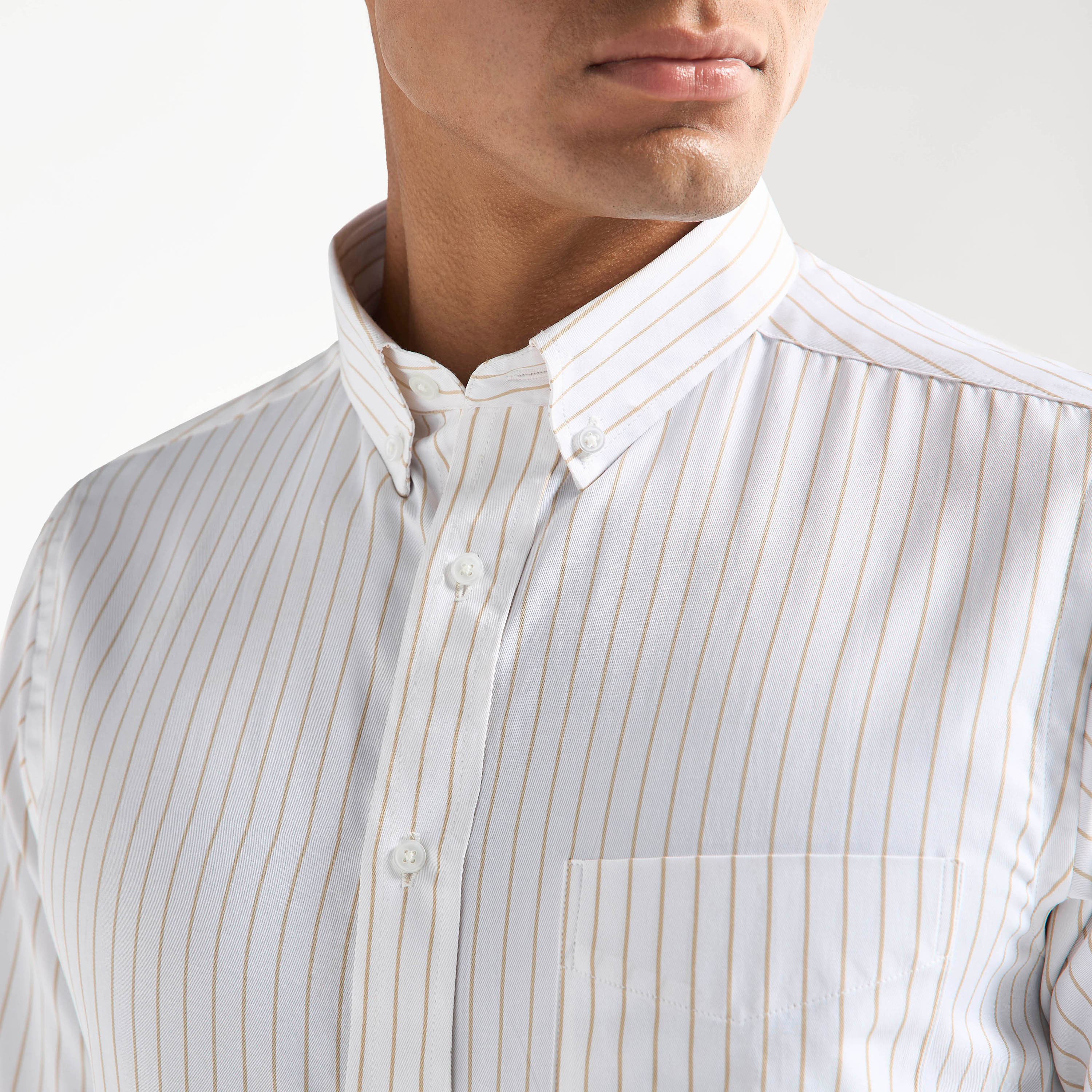 Striped Shirt with Button Down Collar and Long Sleeves-men-clothing-shirts-image-4
