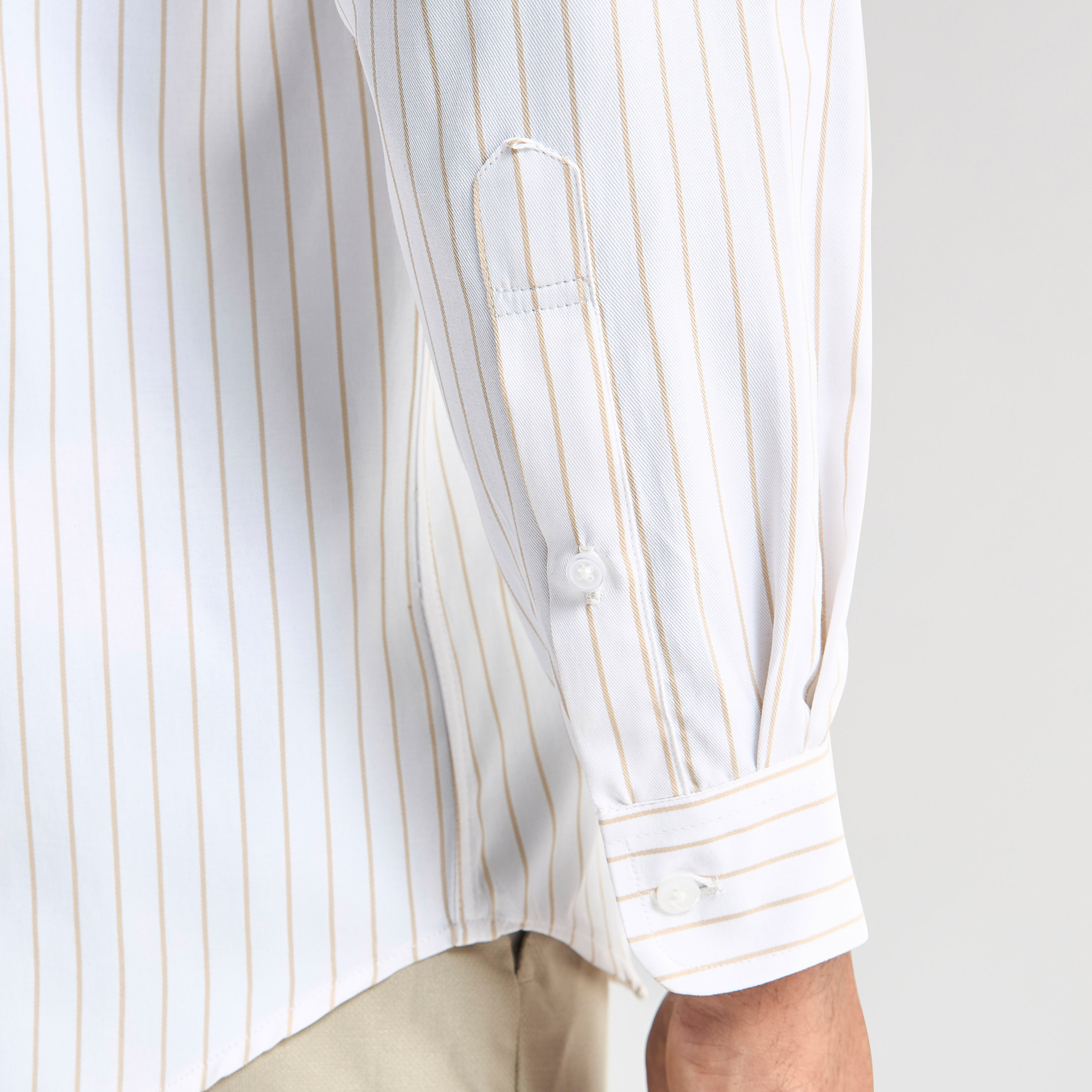 Striped Shirt with Button Down Collar and Long Sleeves-men-clothing-shirts-image-5