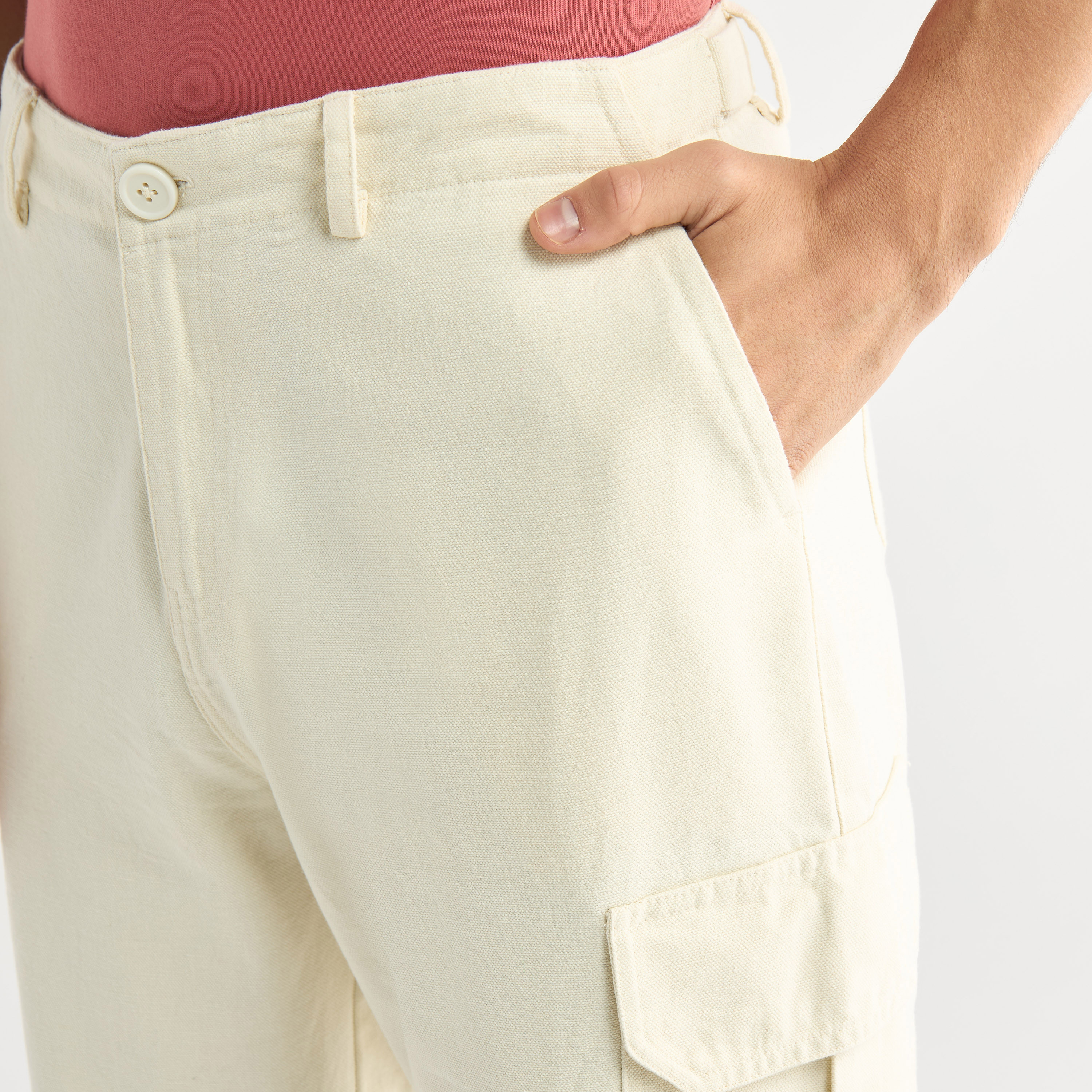 Regular Fit Pants with Flexi Waist and Pockets-men-clothing-bottoms-trousersandchinos-trousers-image-4
