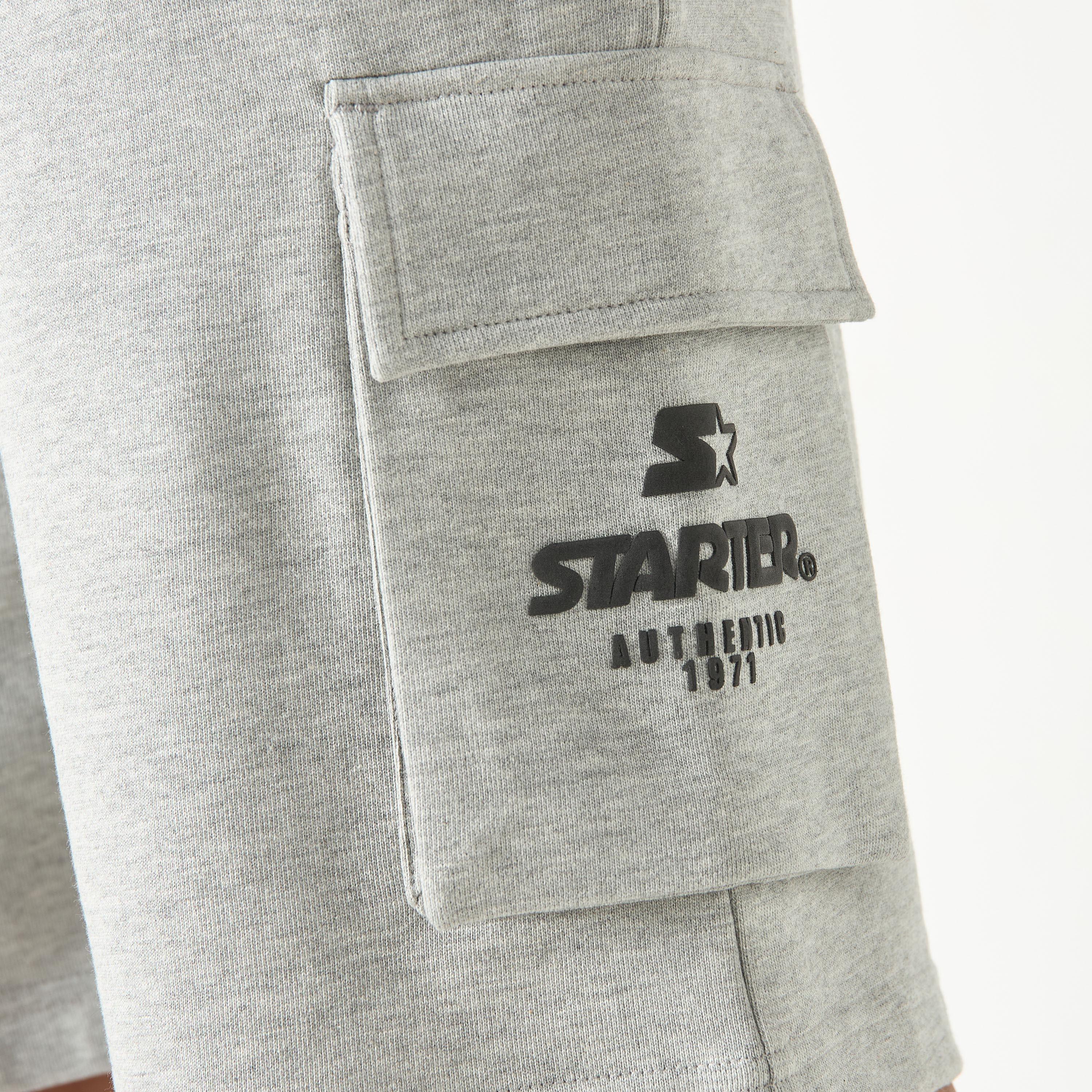 Starter Printed Shorts with Flexi Waist and Pockets-men-clothing-bottoms-shorts-image-5