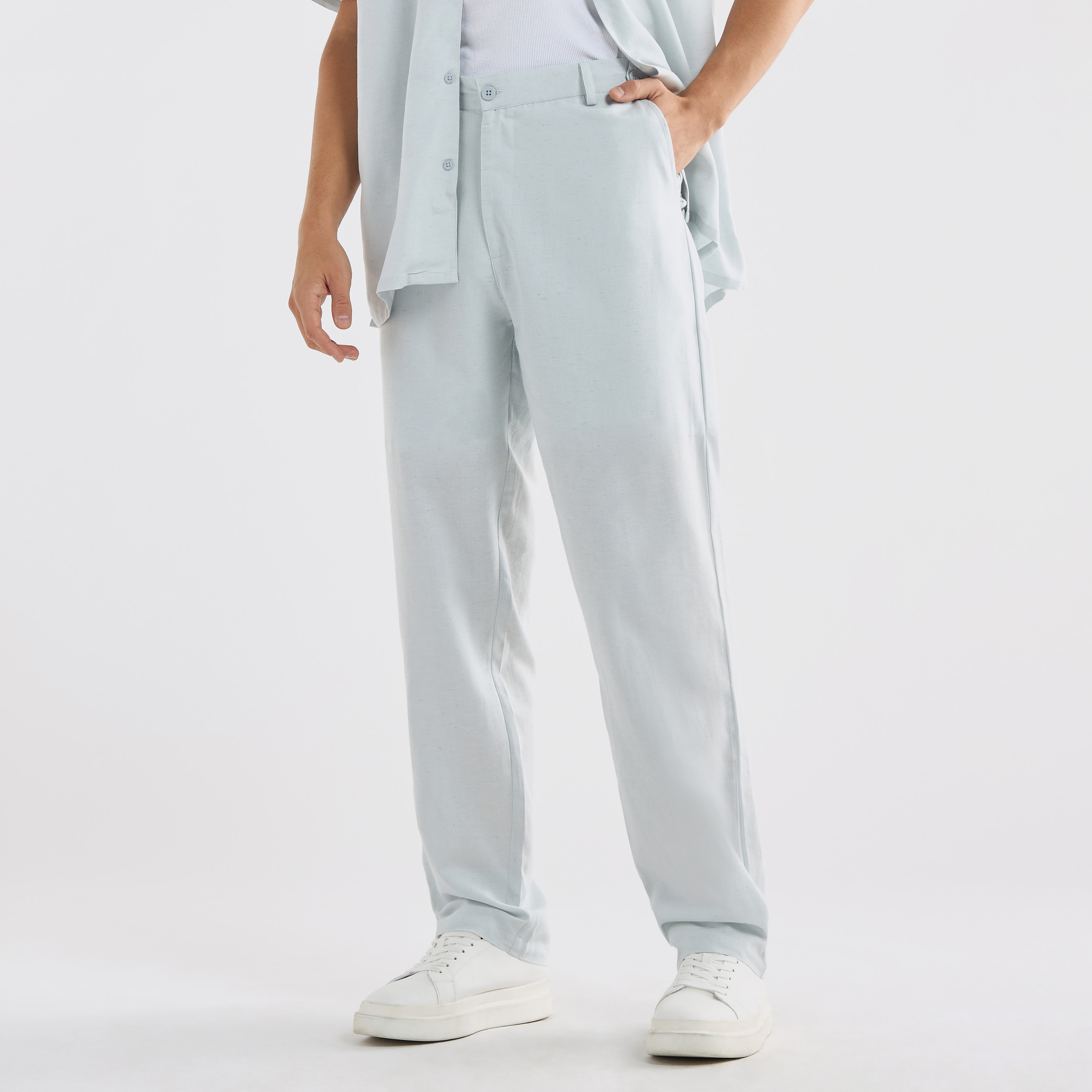 Straight Cut Pants with Pockets-men-clothing-bottoms-trousersandchinos-trousers-image-1