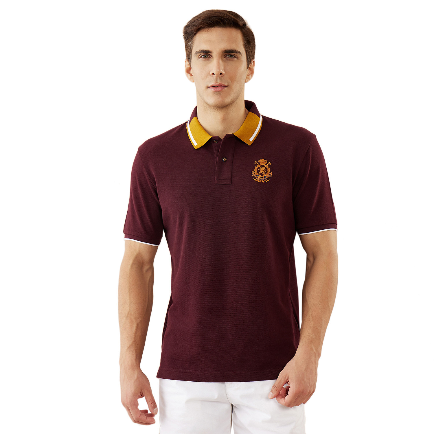 Buy Fahrenheit Solid Polo T shirt Splash Bahrain