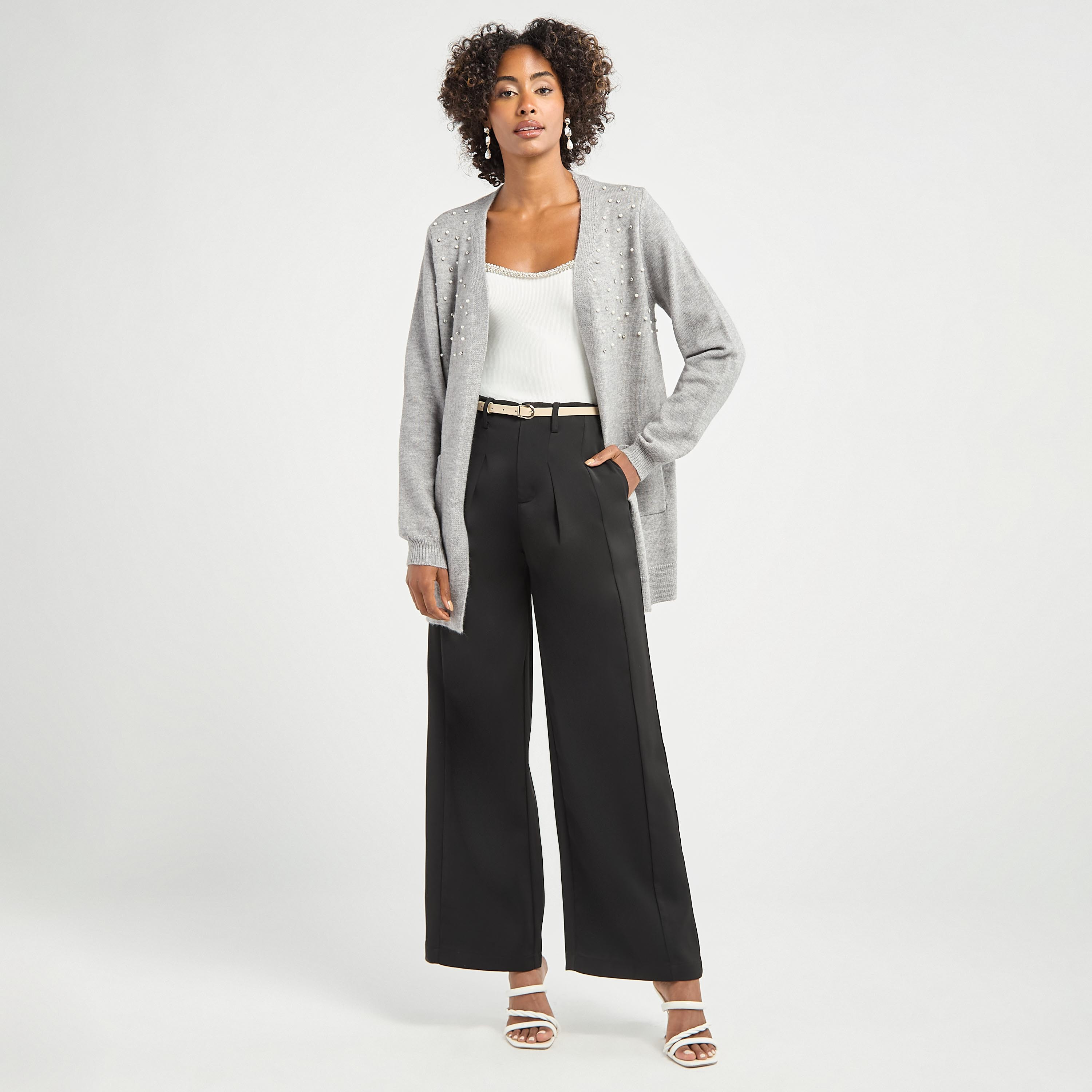Solid Wide Leg Pants with Pockets-women-clothing-bottoms-trousers-image-2