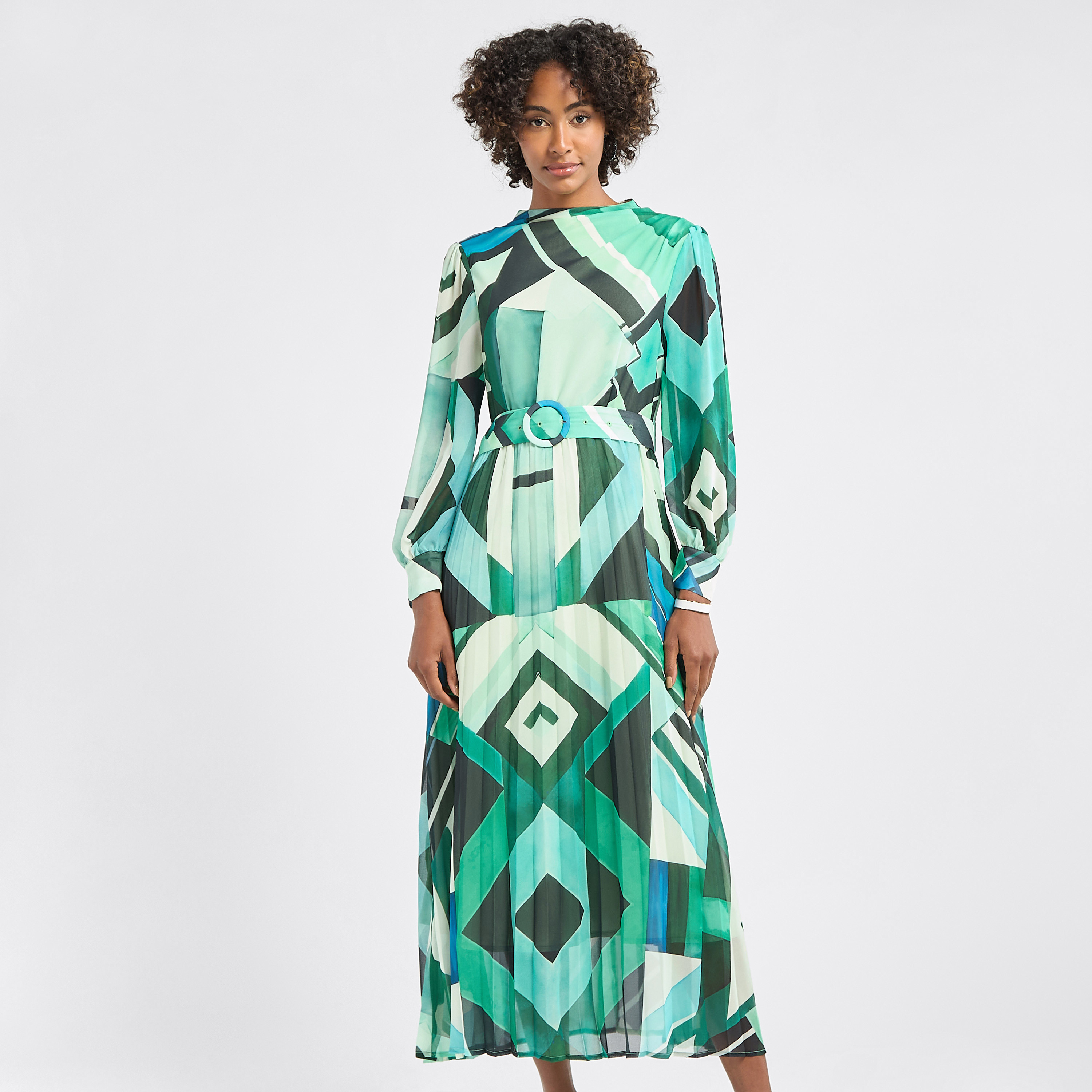 A line dress with belt store