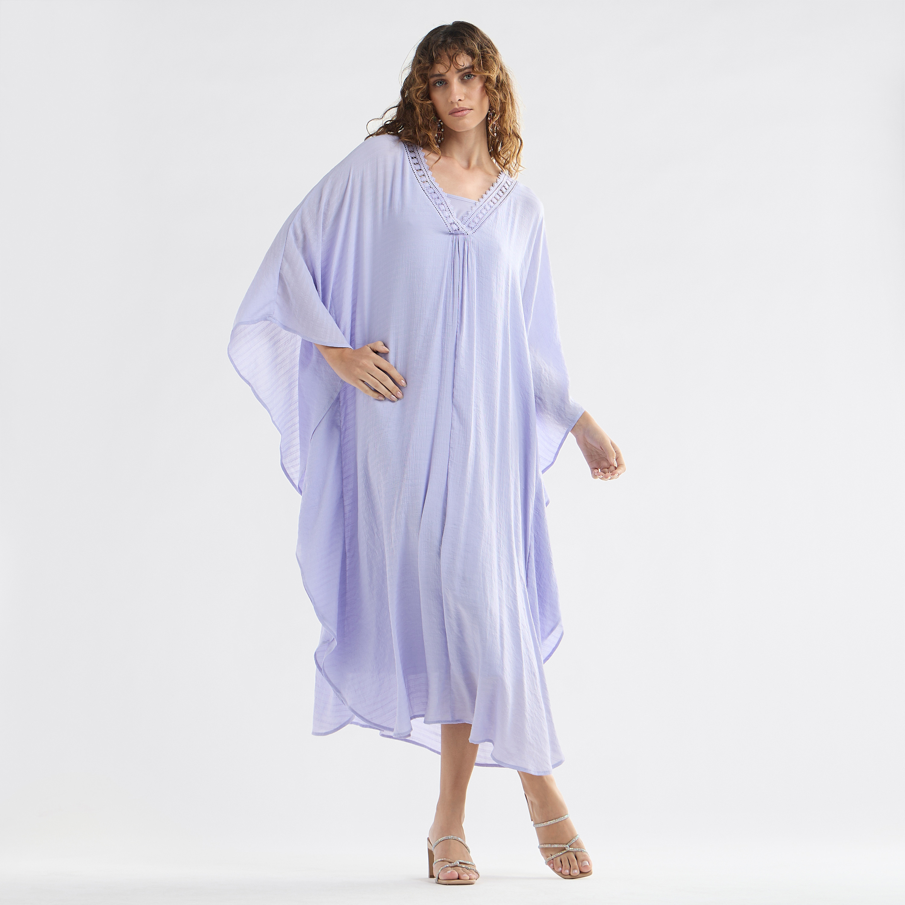 DVF Kalia ラッフル袖 フェミニン フローラル ラップ ワンピ Fubail / ラッフルカラーワンピース