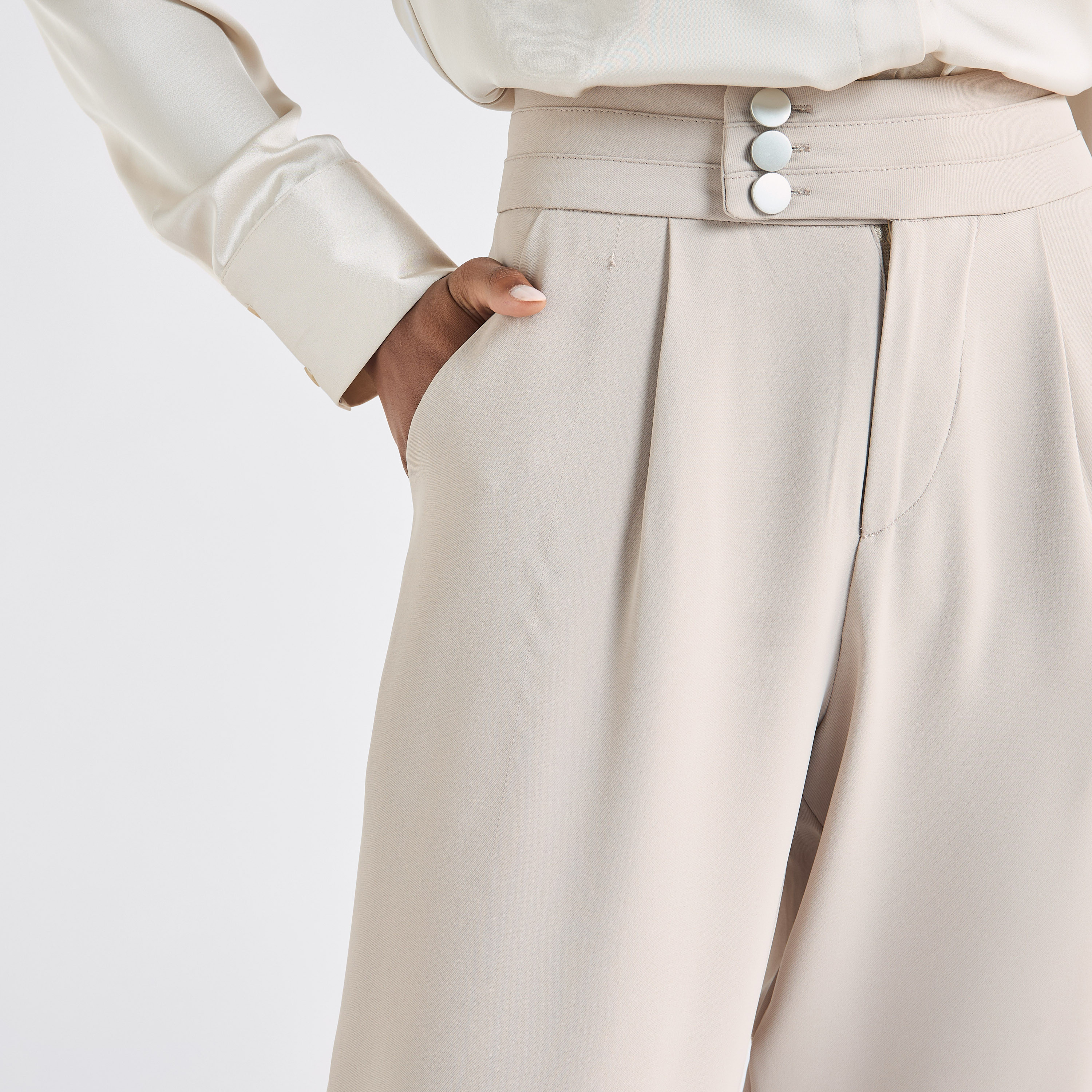 Solid Straight Cut Pants with Pockets-women-clothing-trousers-image-4