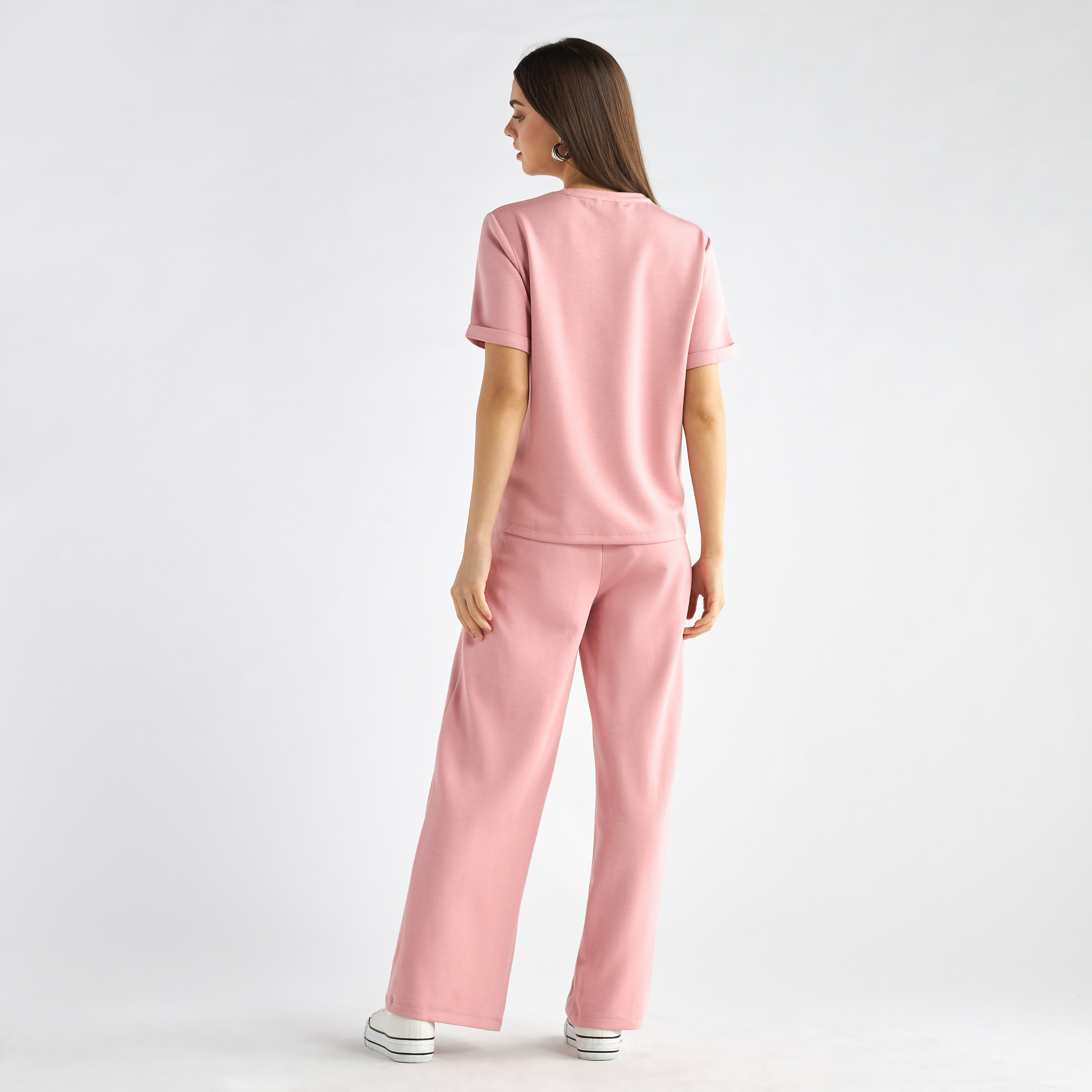 Shop Crew Neck T-shirt and Pants Set Online | Splash UAE