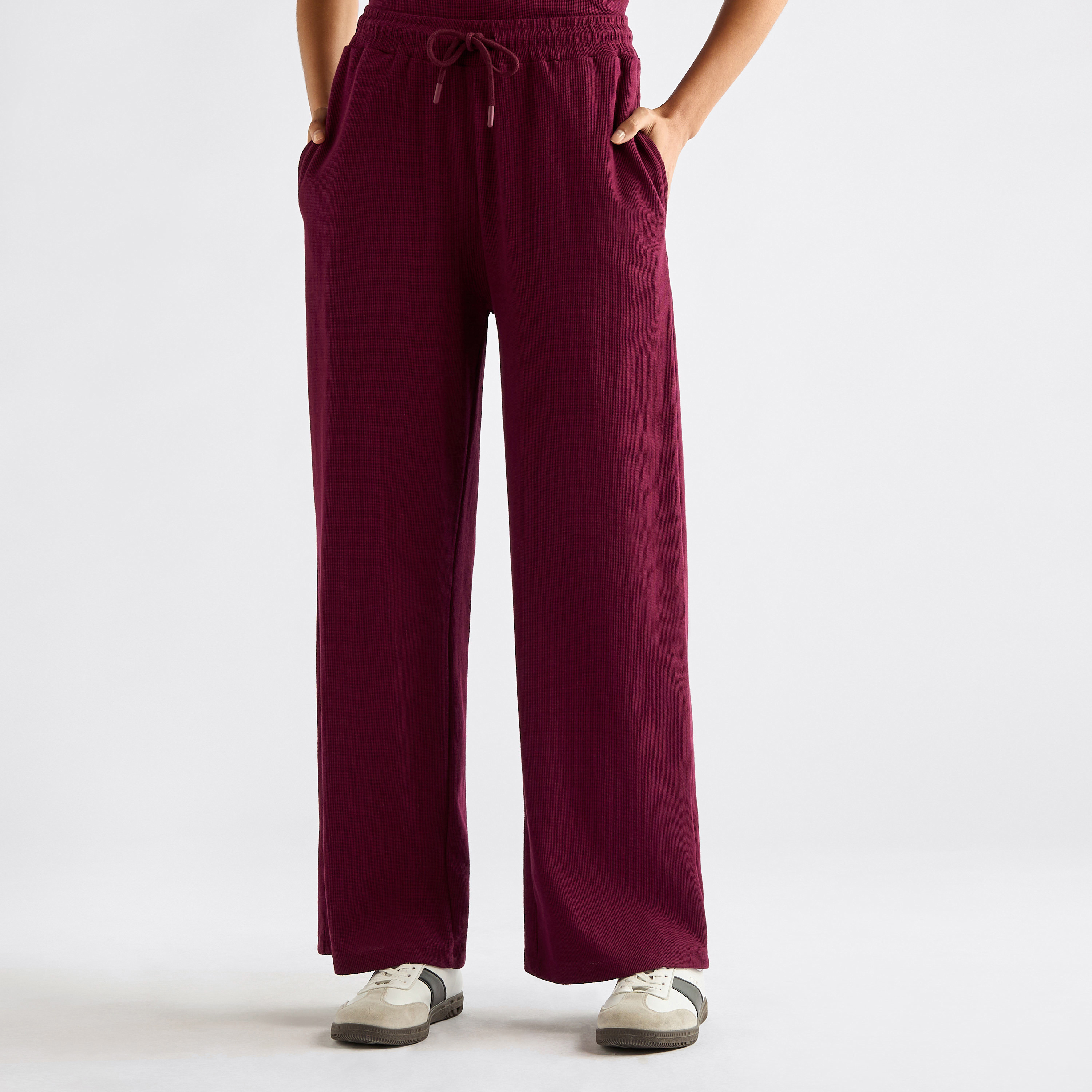 Embroidered Crew Neck T-shirt and Pants Set-women-clothing-coordsets-image-4