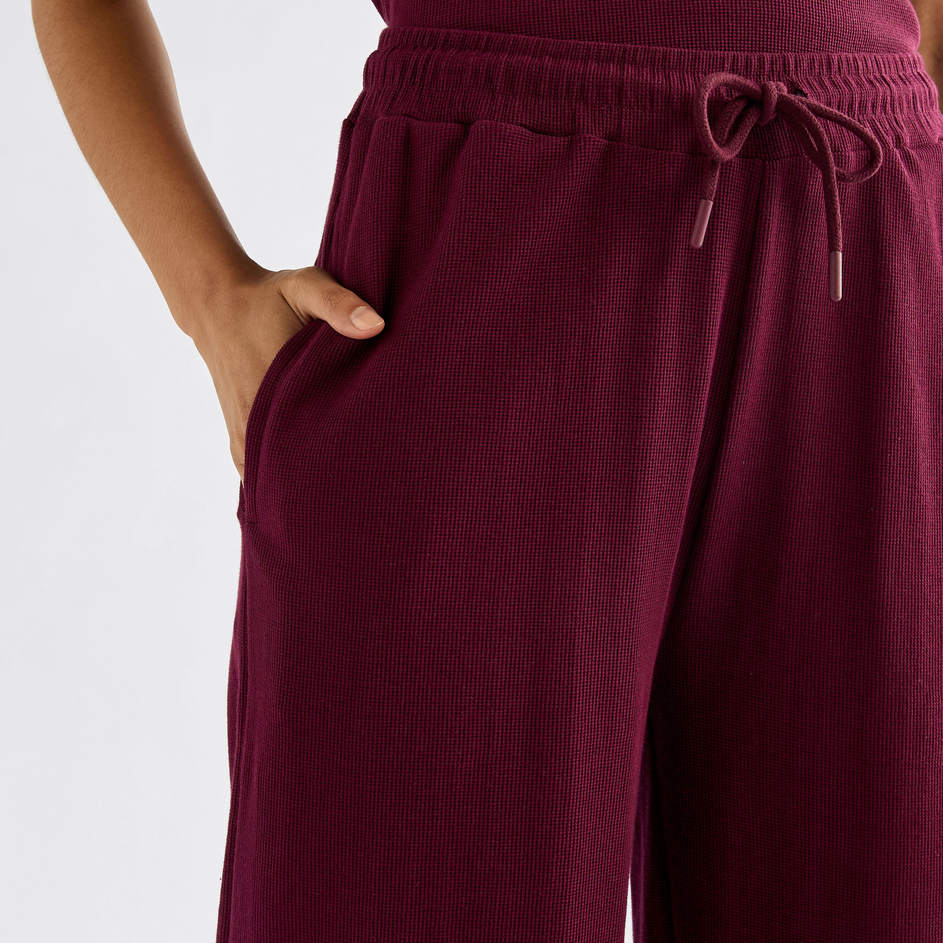 Embroidered Crew Neck T-shirt and Pants Set-women-clothing-coordsets-image-6